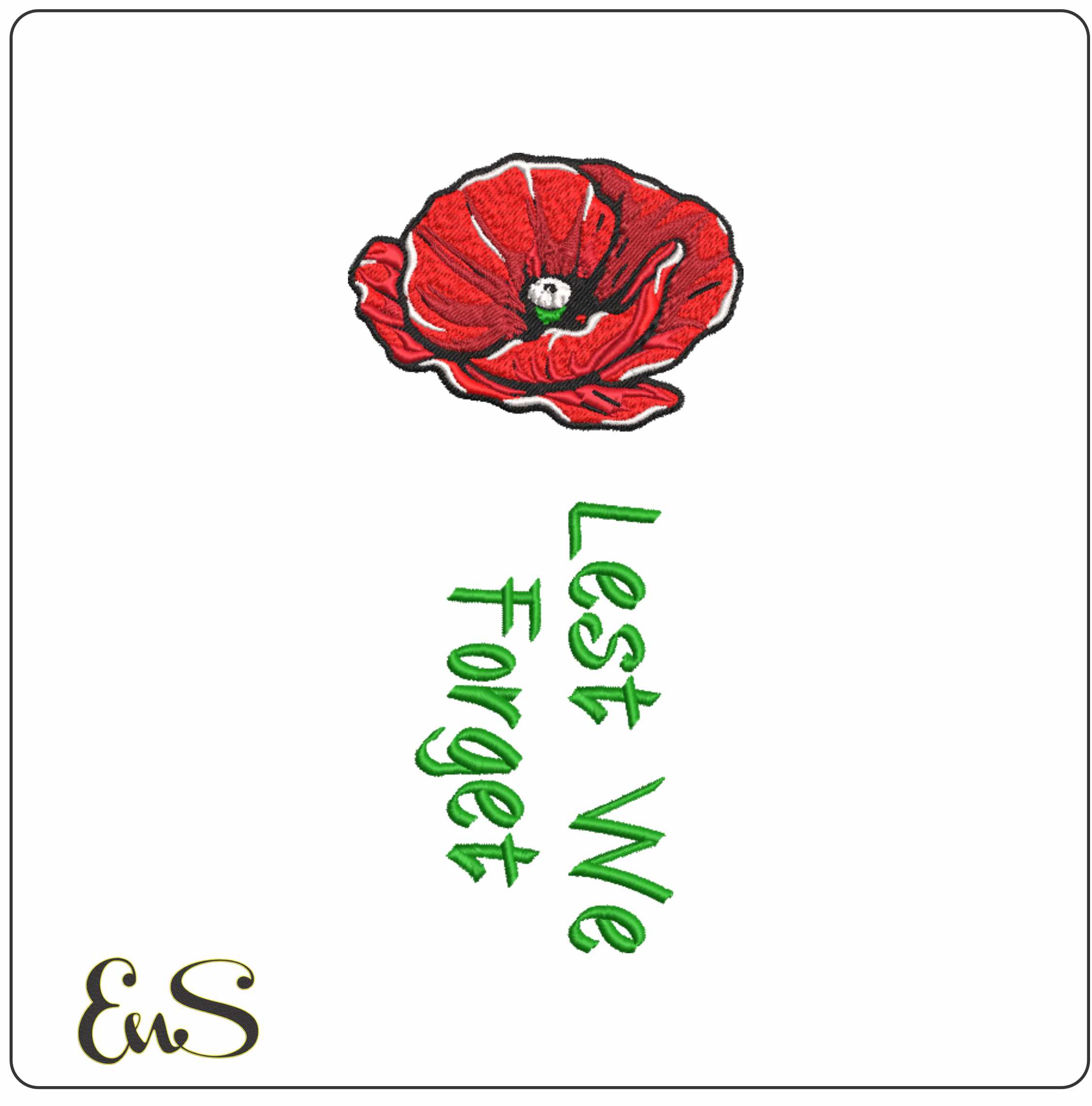 Poppy Detail Lest We Forget