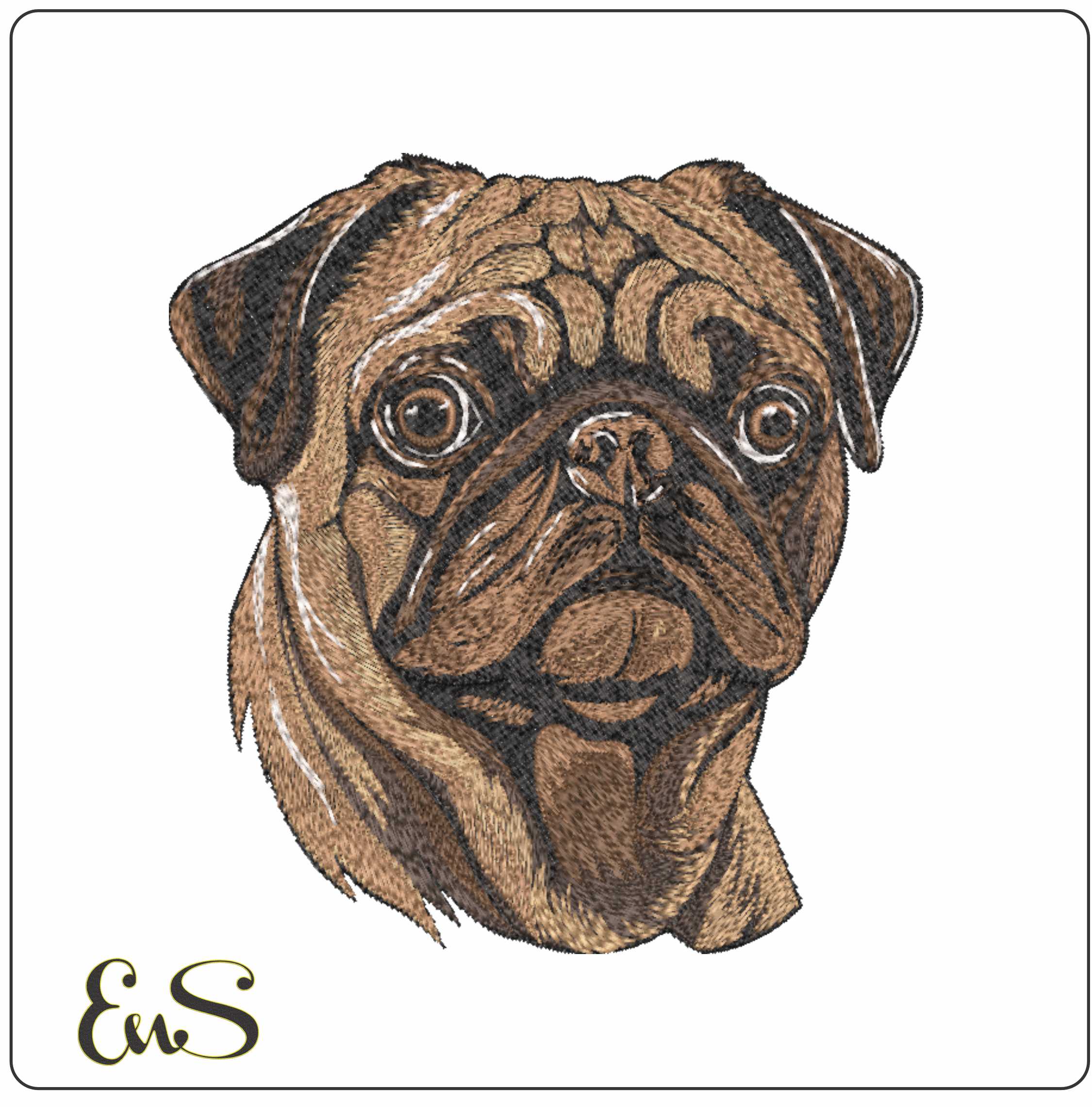 Pug Dog Face