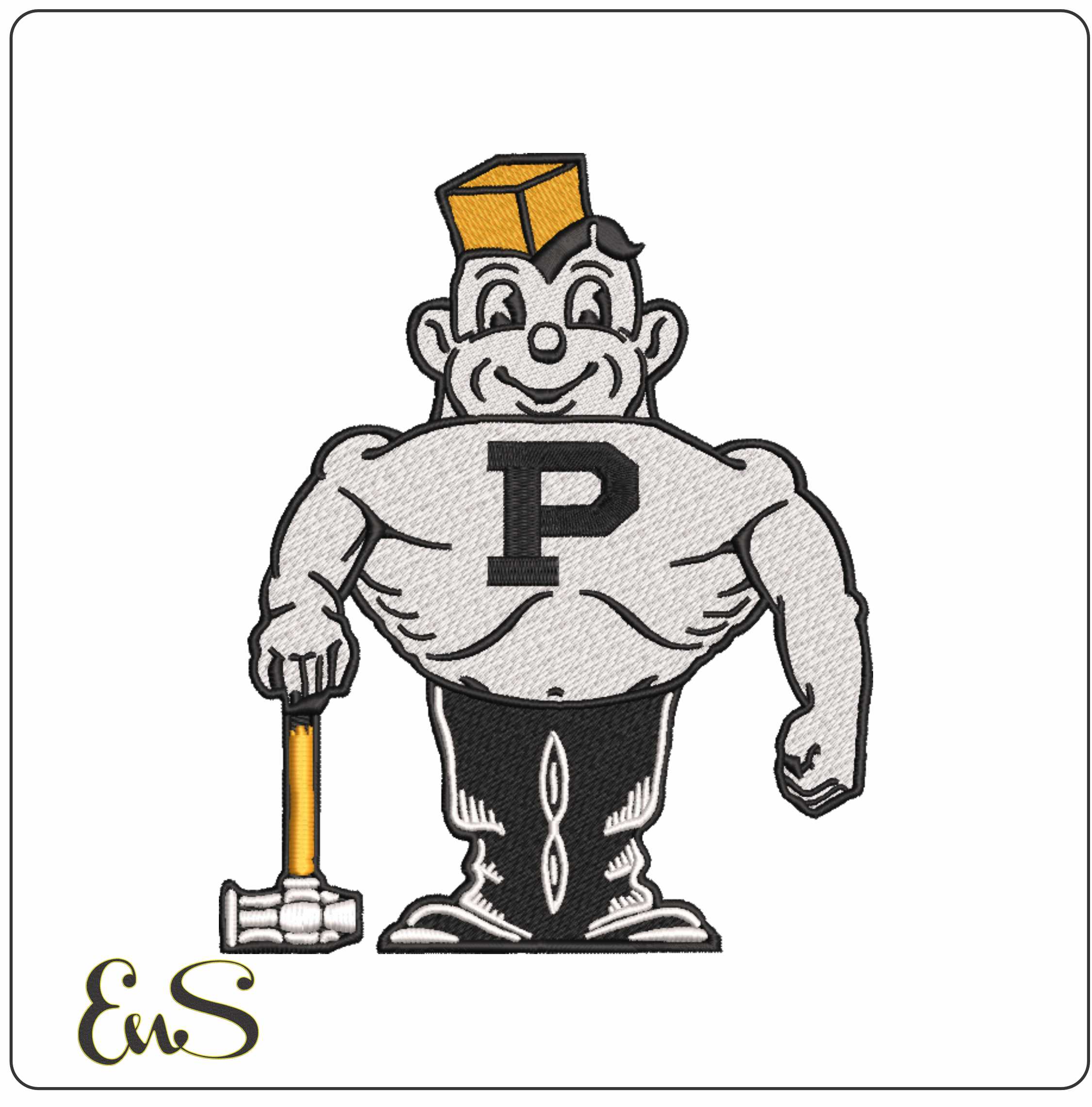 Purdue Boilermakers Logo 1950
