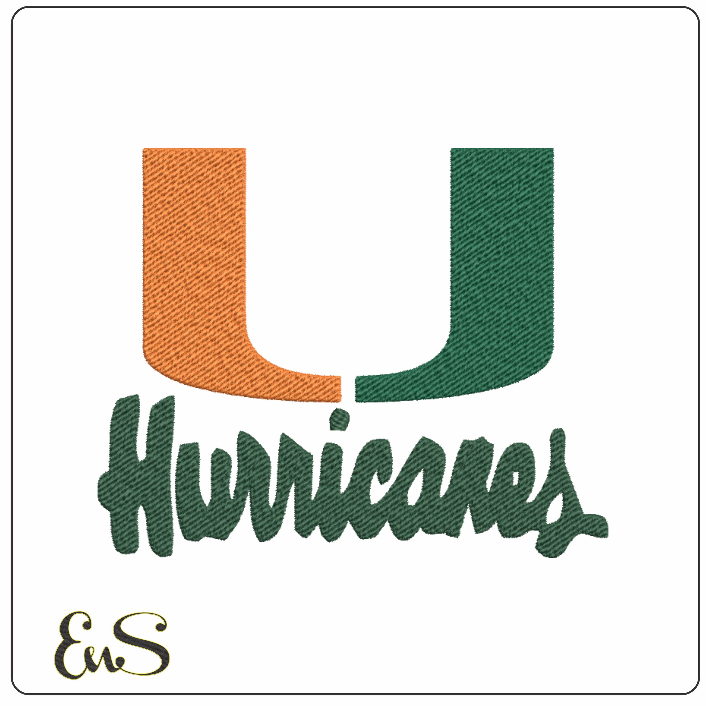 Miami Hurricanes embroidery design - Hard Rock Stadium embroidery machine pattern embroidery file - instant download