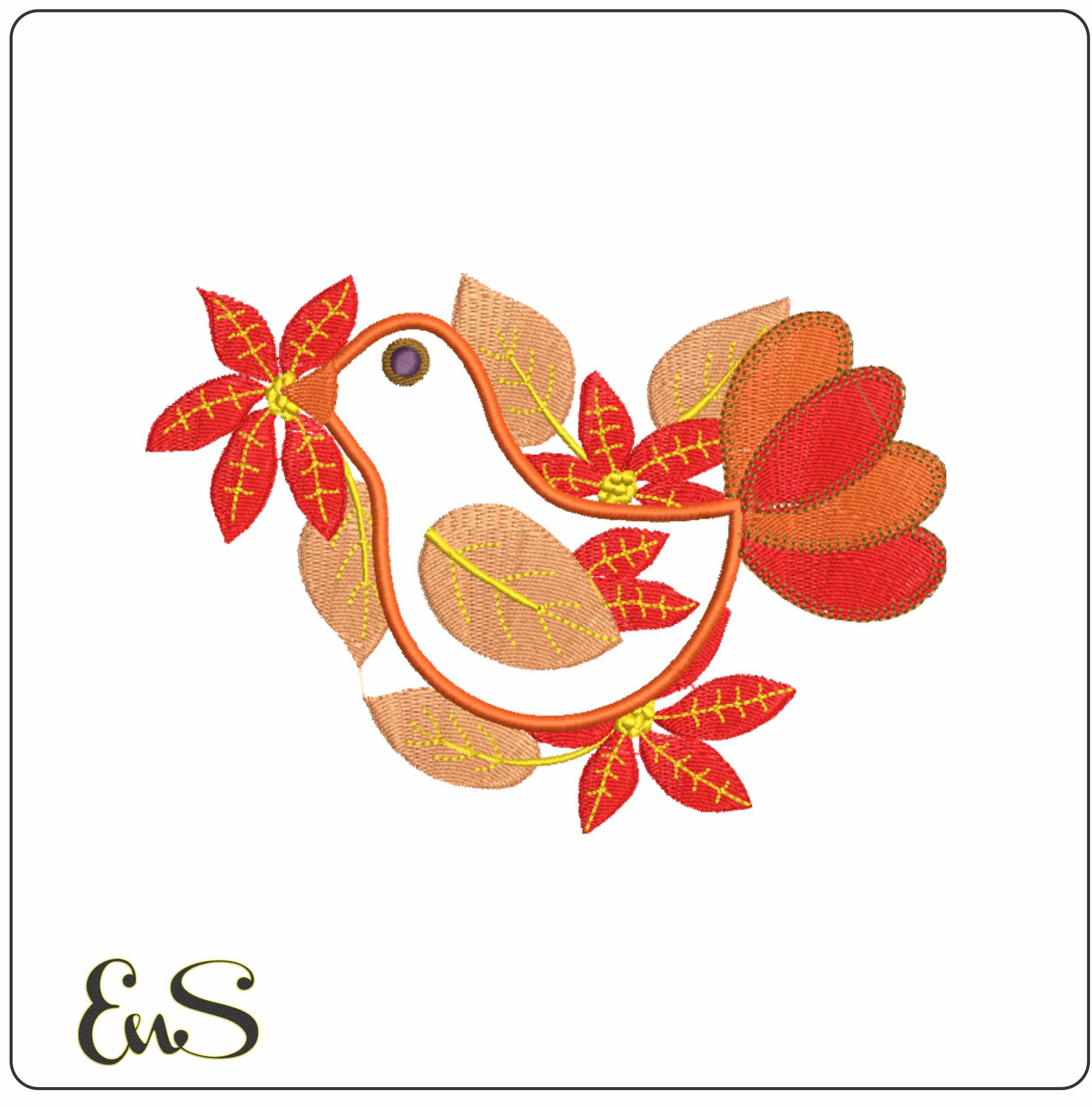 Applique Winter Birds
