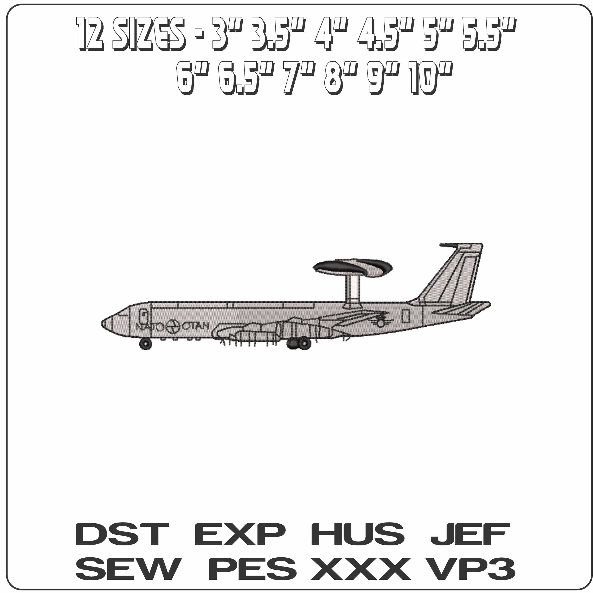 Awacs Boeing E 3 Sentry Early Warning Aircraft