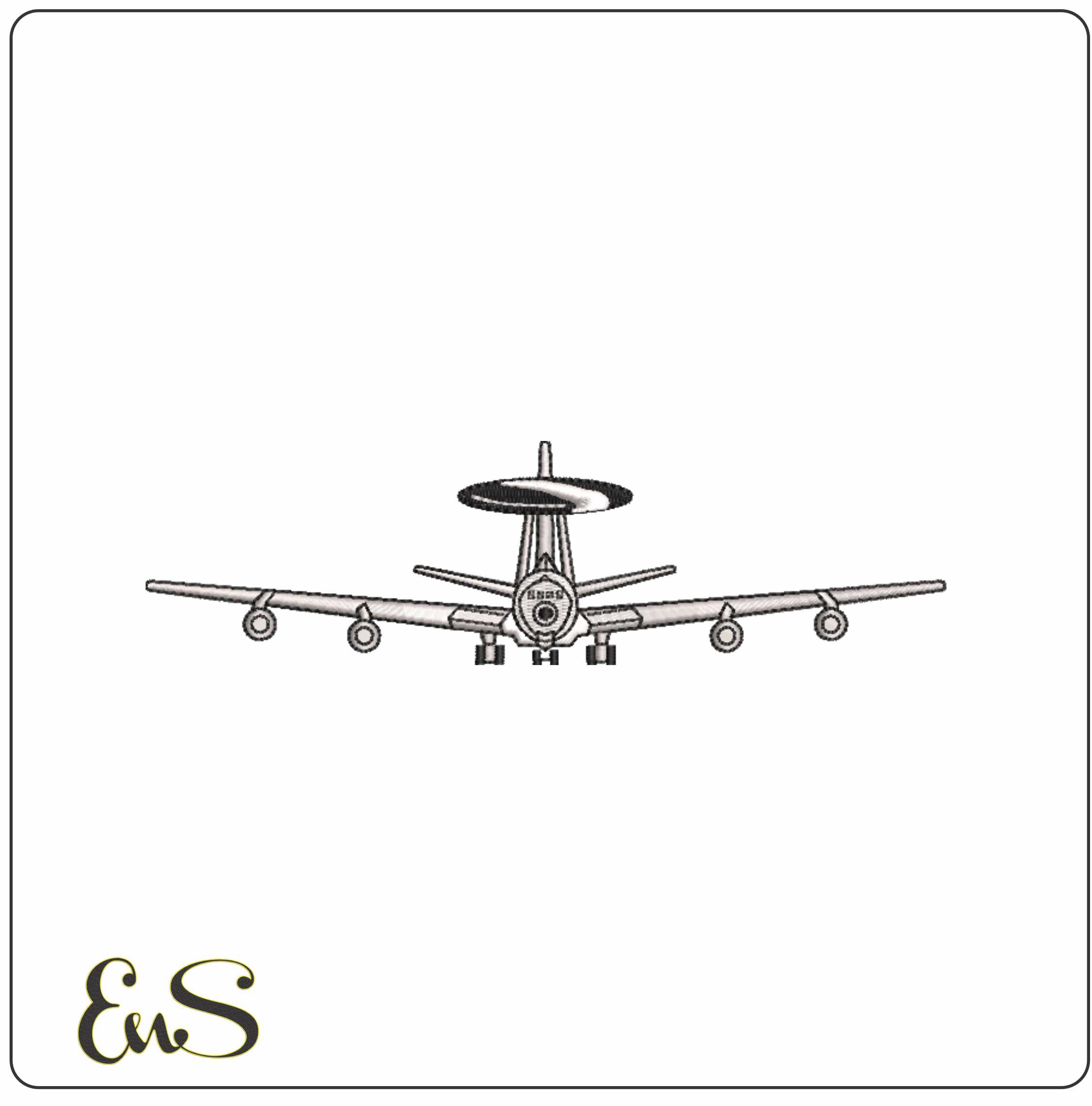 Awacs Boeing E 3 Sentry Early Warning Aircraft Head On