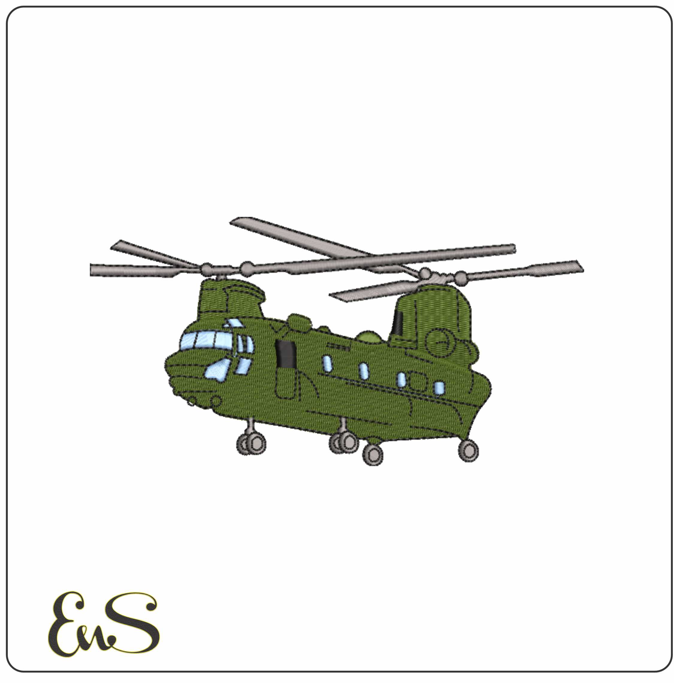 Boeing Ch 47 Chinook Twin Rotor Side Helicopter
