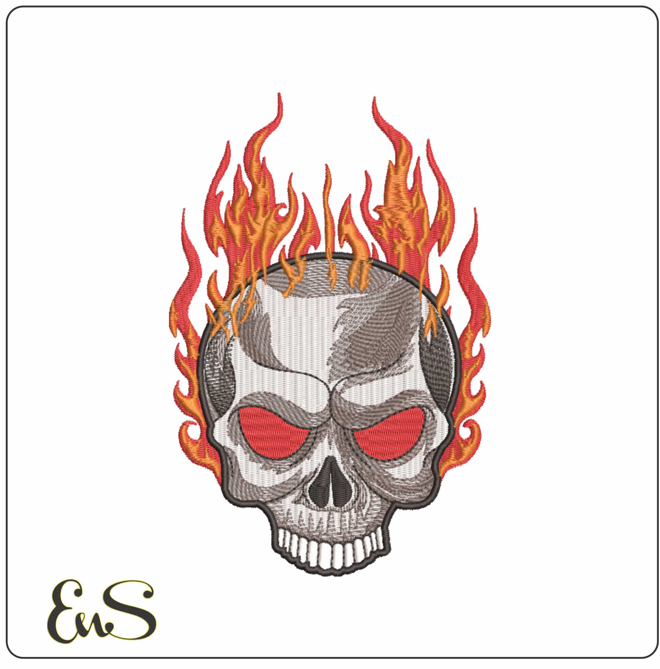 Flaming Skull