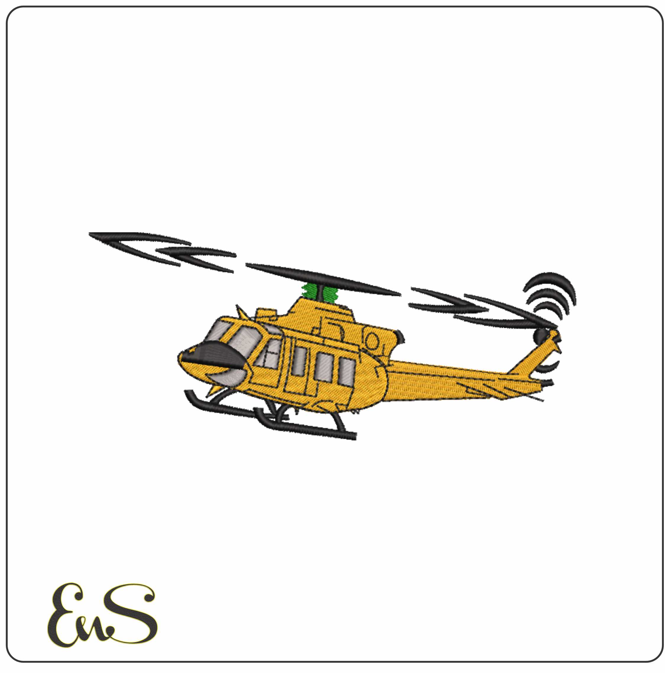 Helicopter Blades Rotating