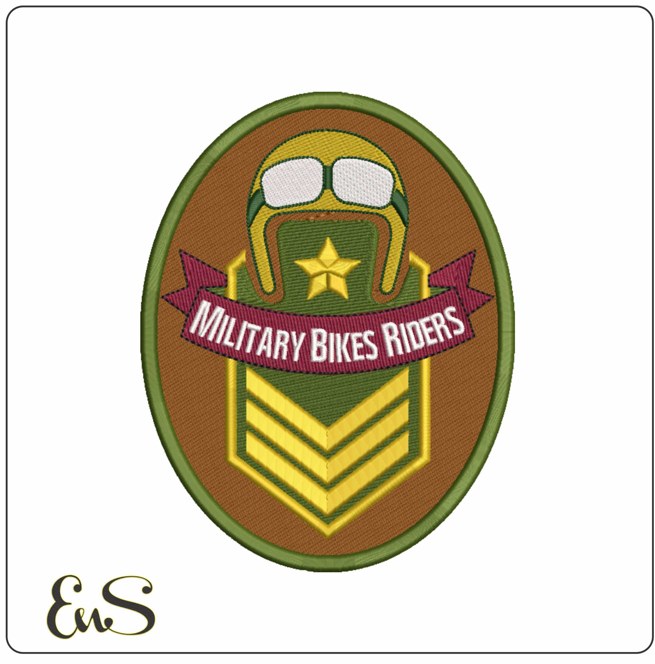 Military Bike Riders Patch