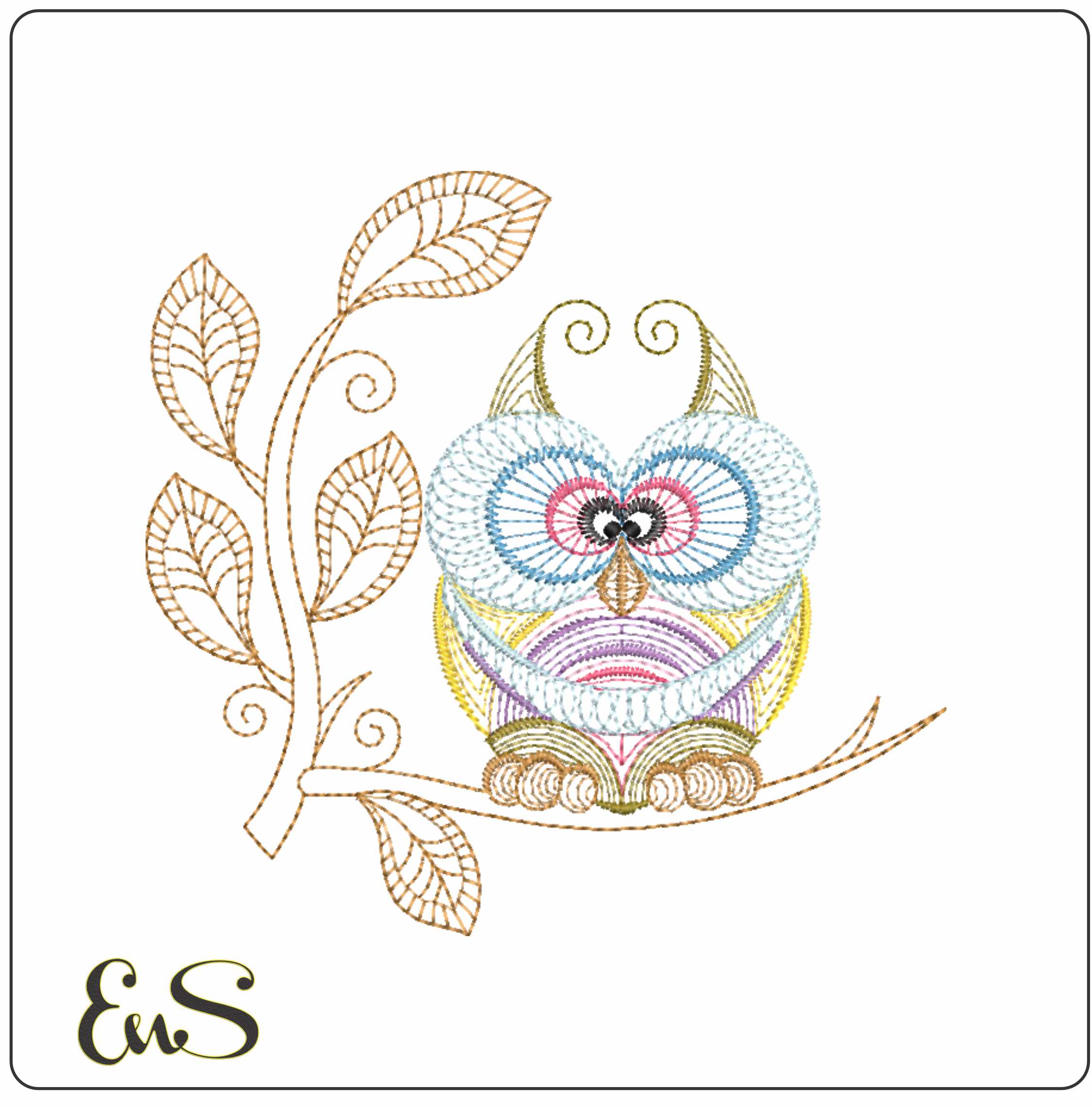 Old Owl On A Branch Line Art