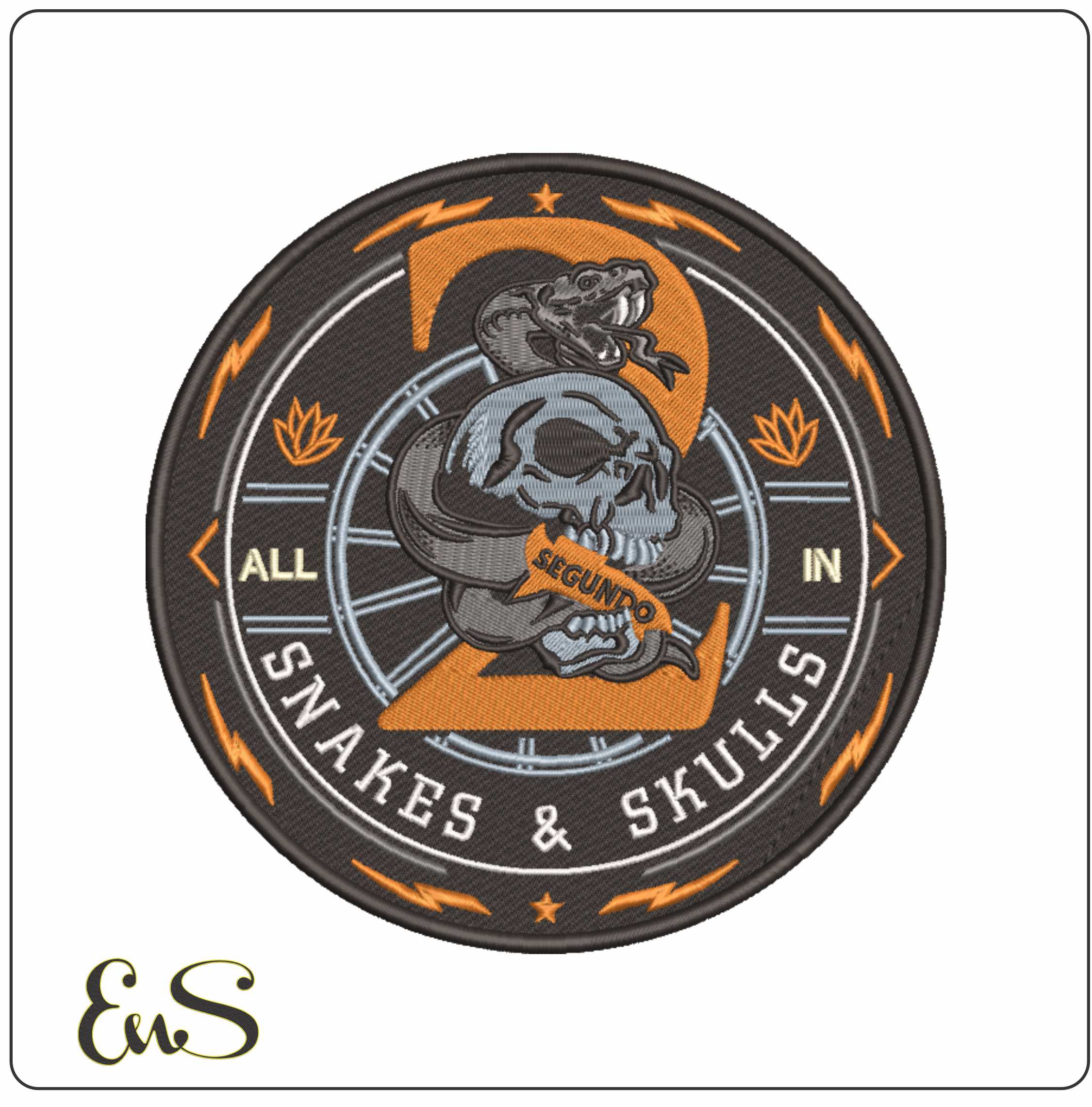 Snake And Skull Casino Chip