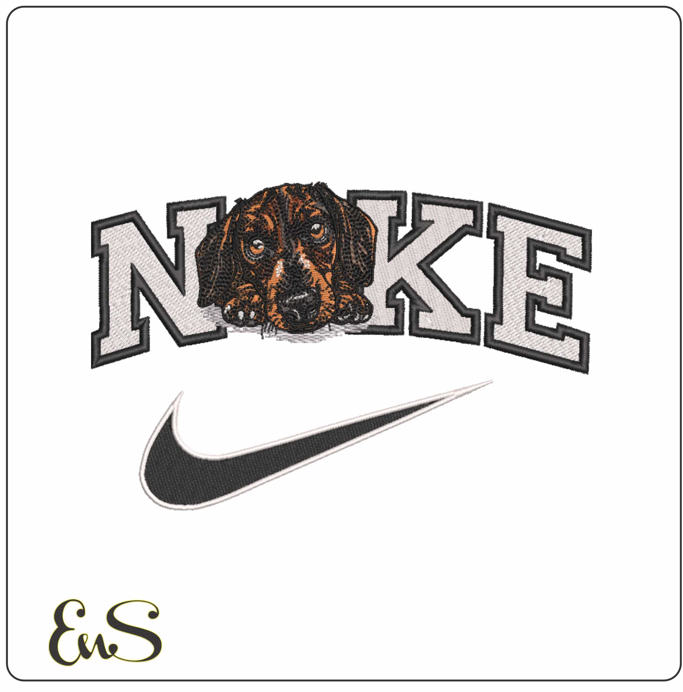 Nike Dog Laying Down
