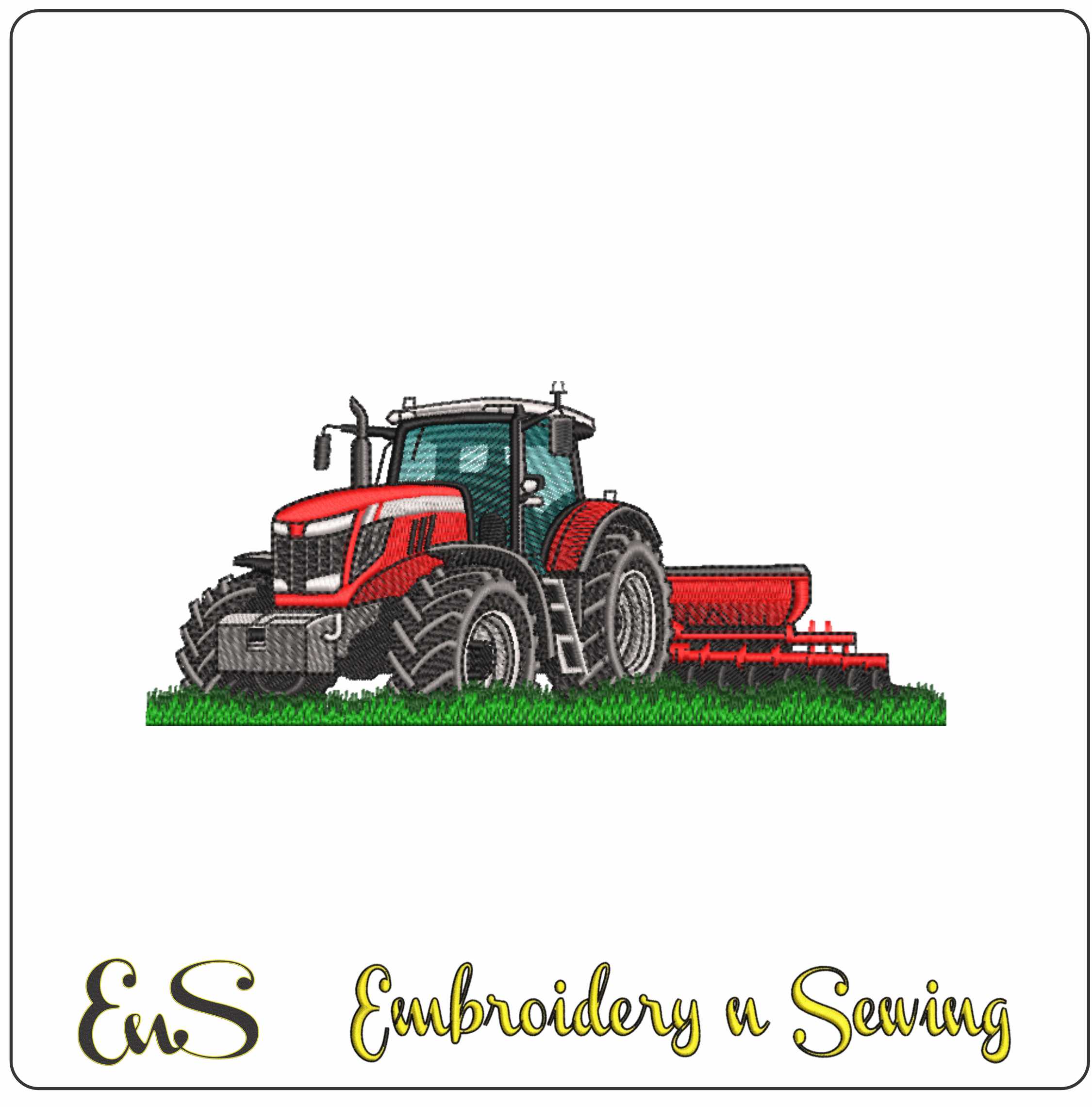 Tractor Plowing The Field