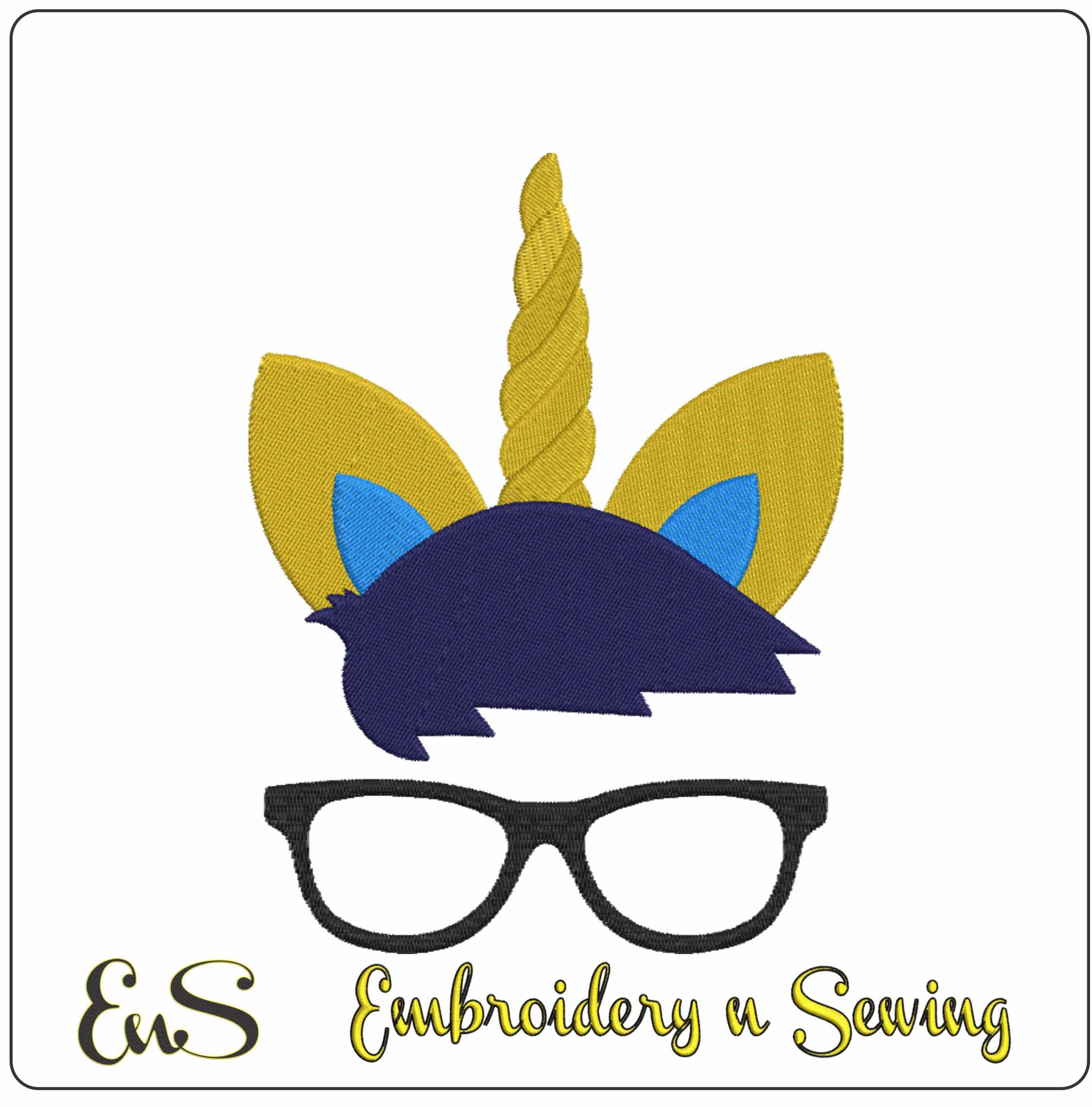 Unicorn Horn With Glasses