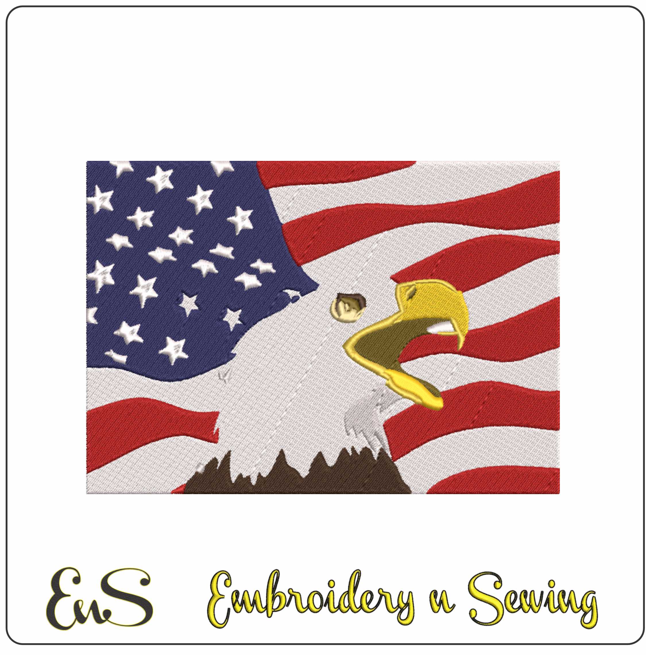 Usa Flag With Eagle