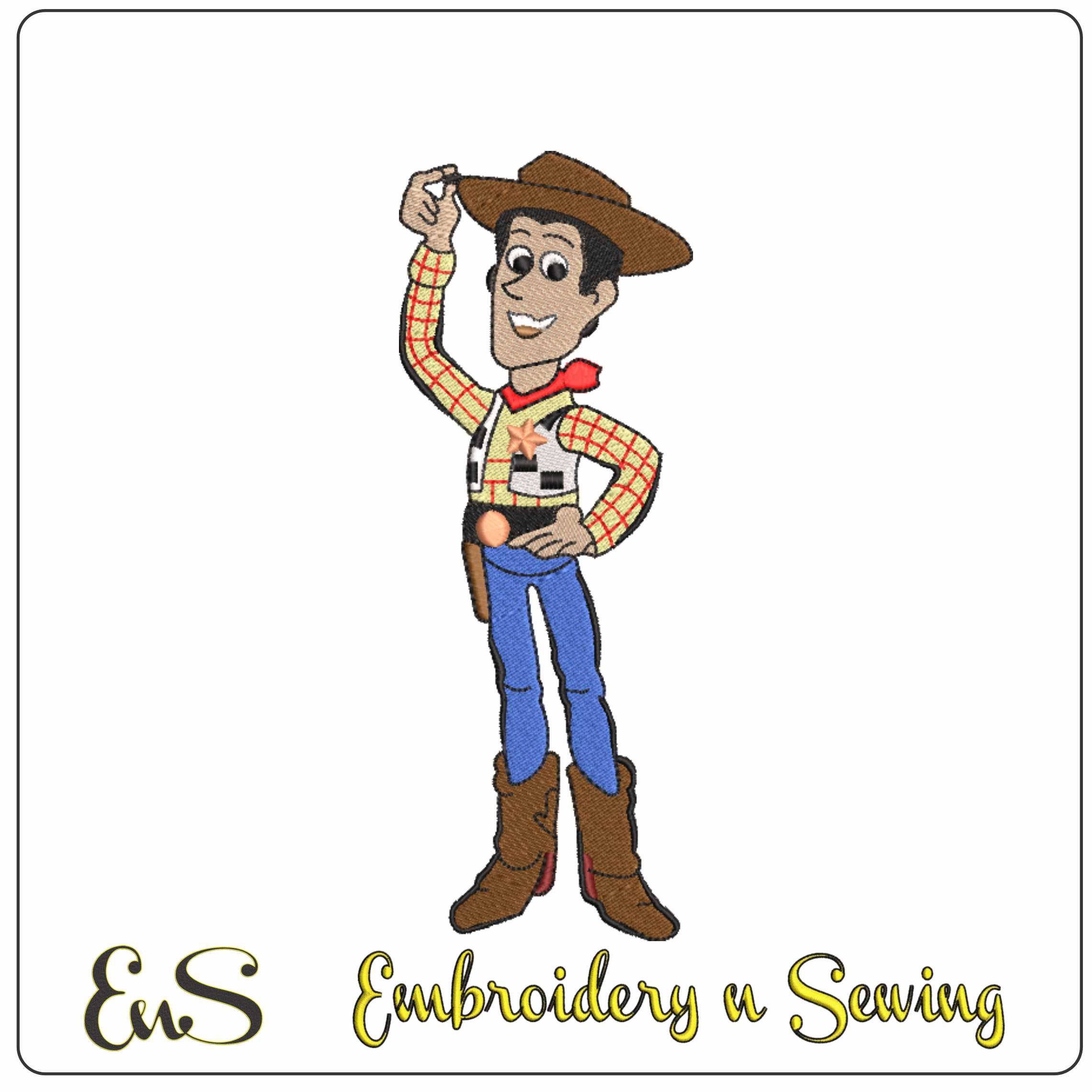 Woody Raising Hat Toy Story Cartoon