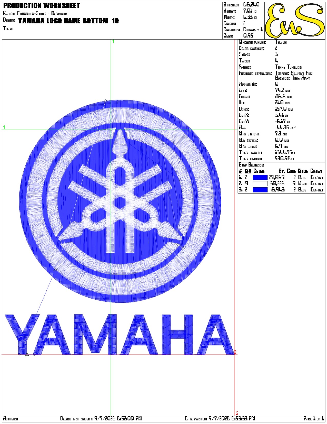 Yamaha Logo Name Bottom