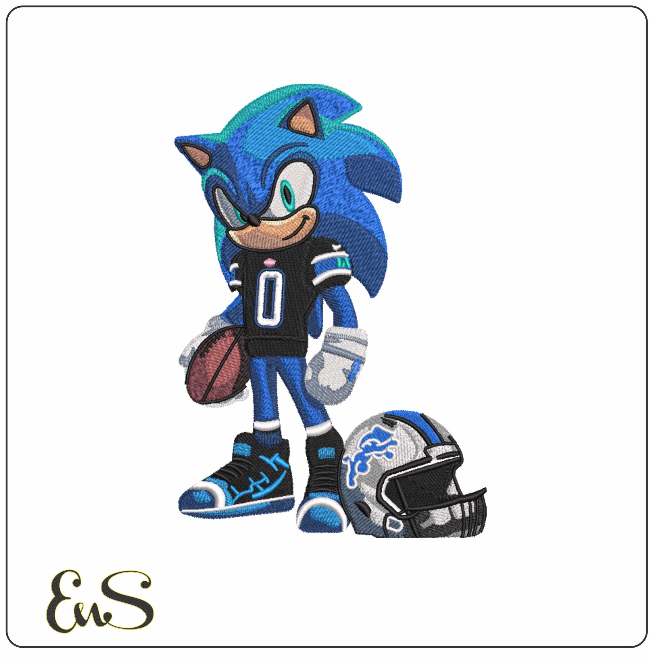 Detroit Lions Sonic And Shadow Hedgehog 10
