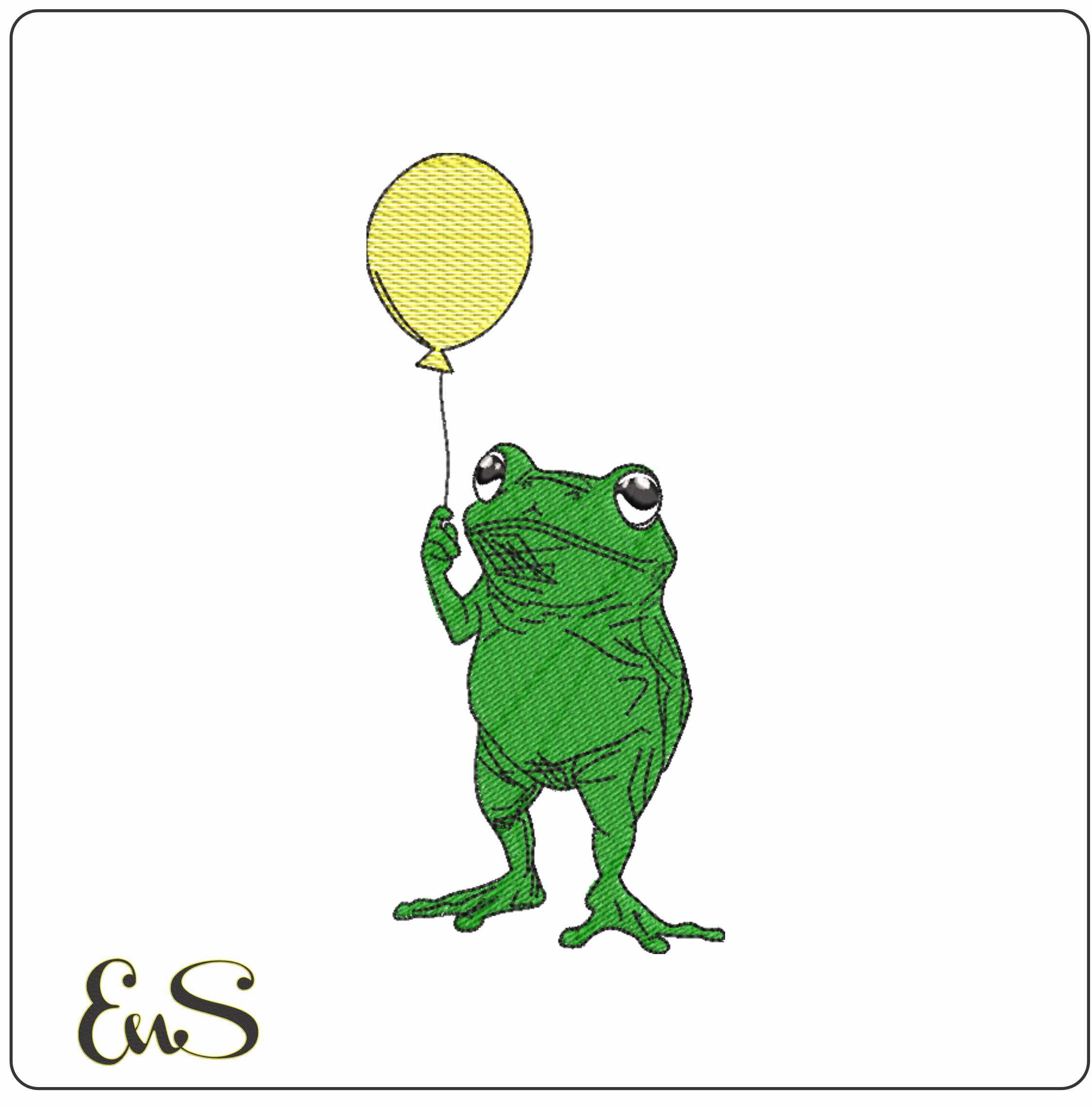 Frog With A Balloon