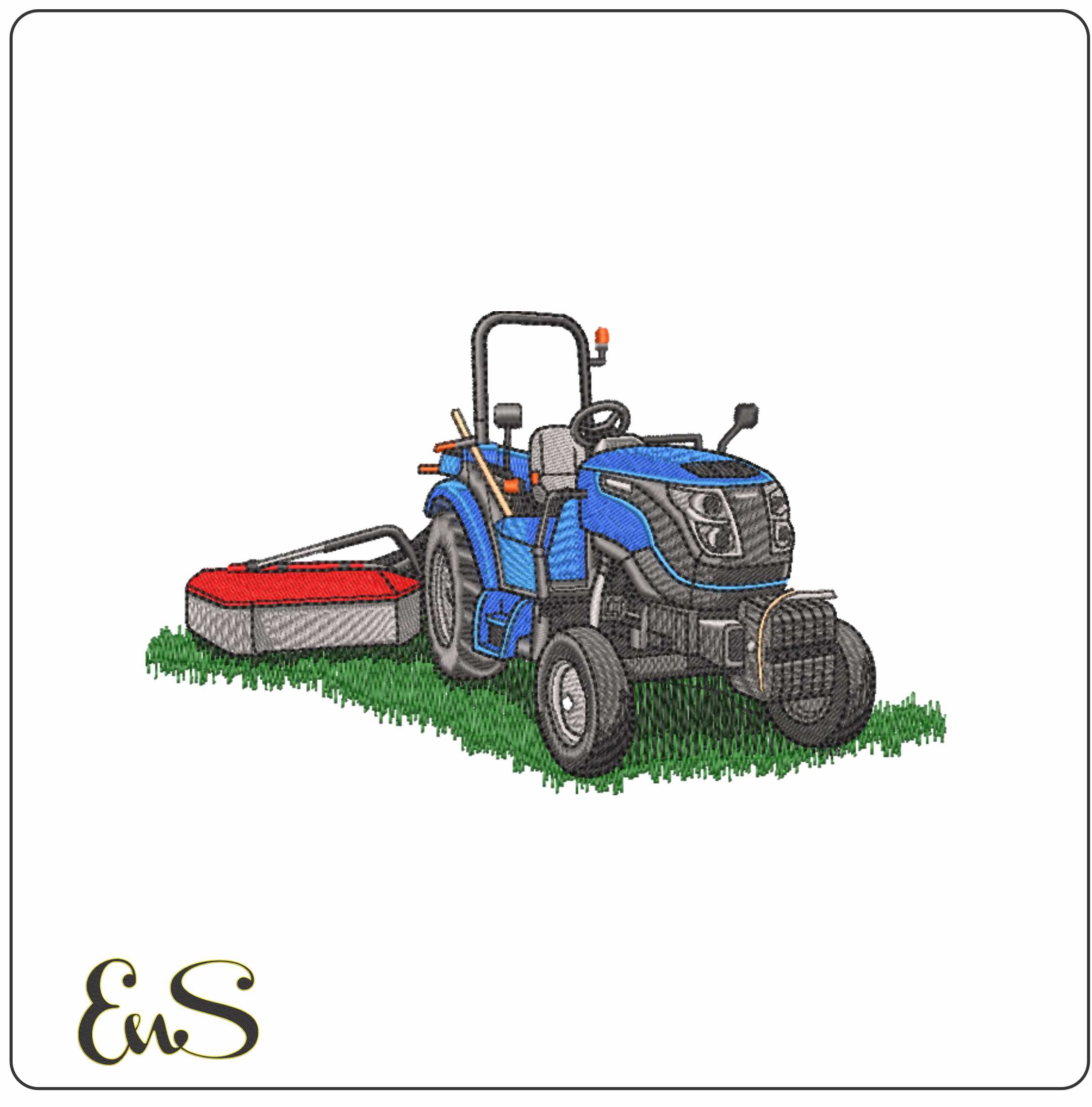 Lawn Tractor With Grass Cutter