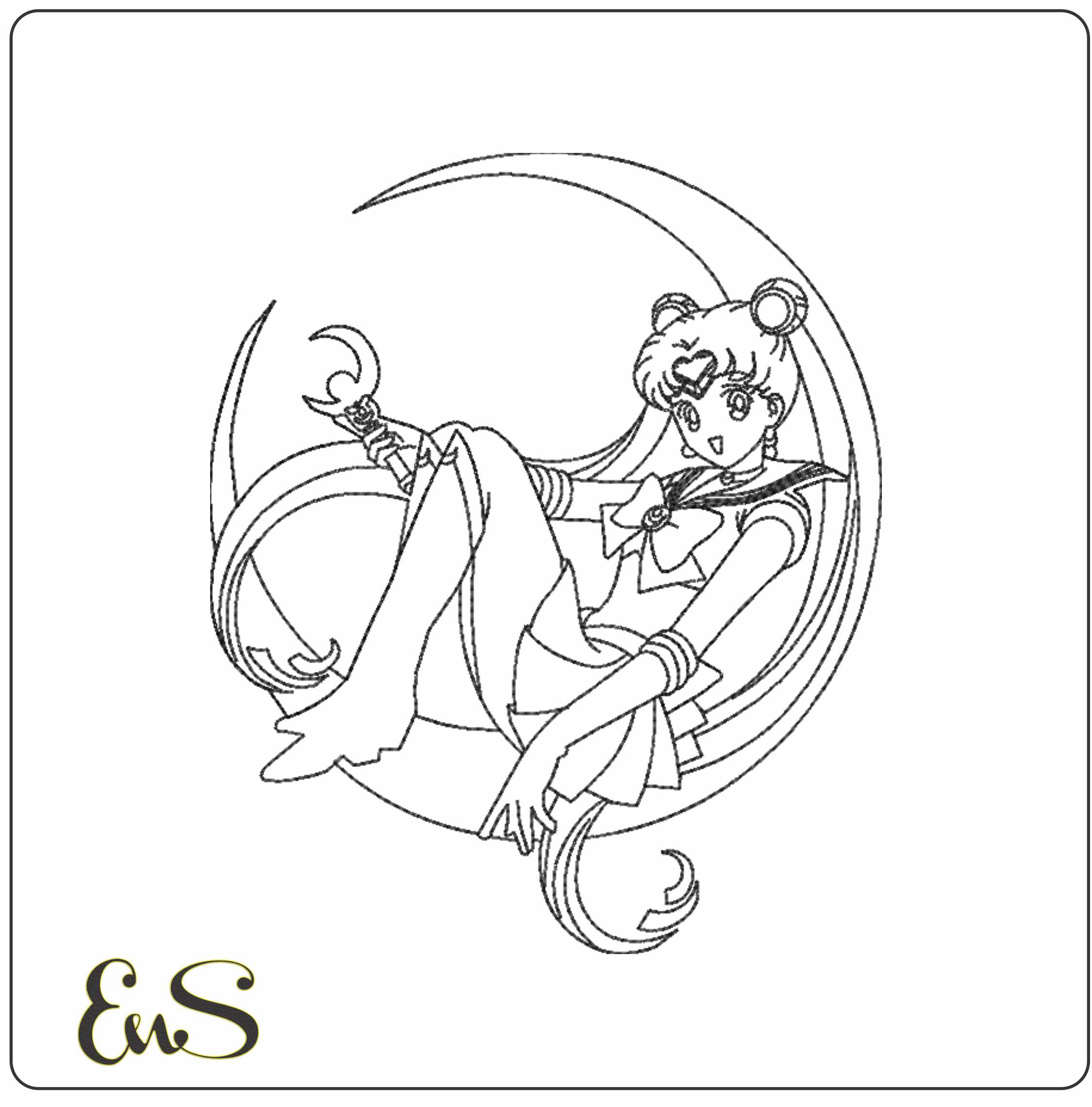 Sailor Moon Anime Line Art