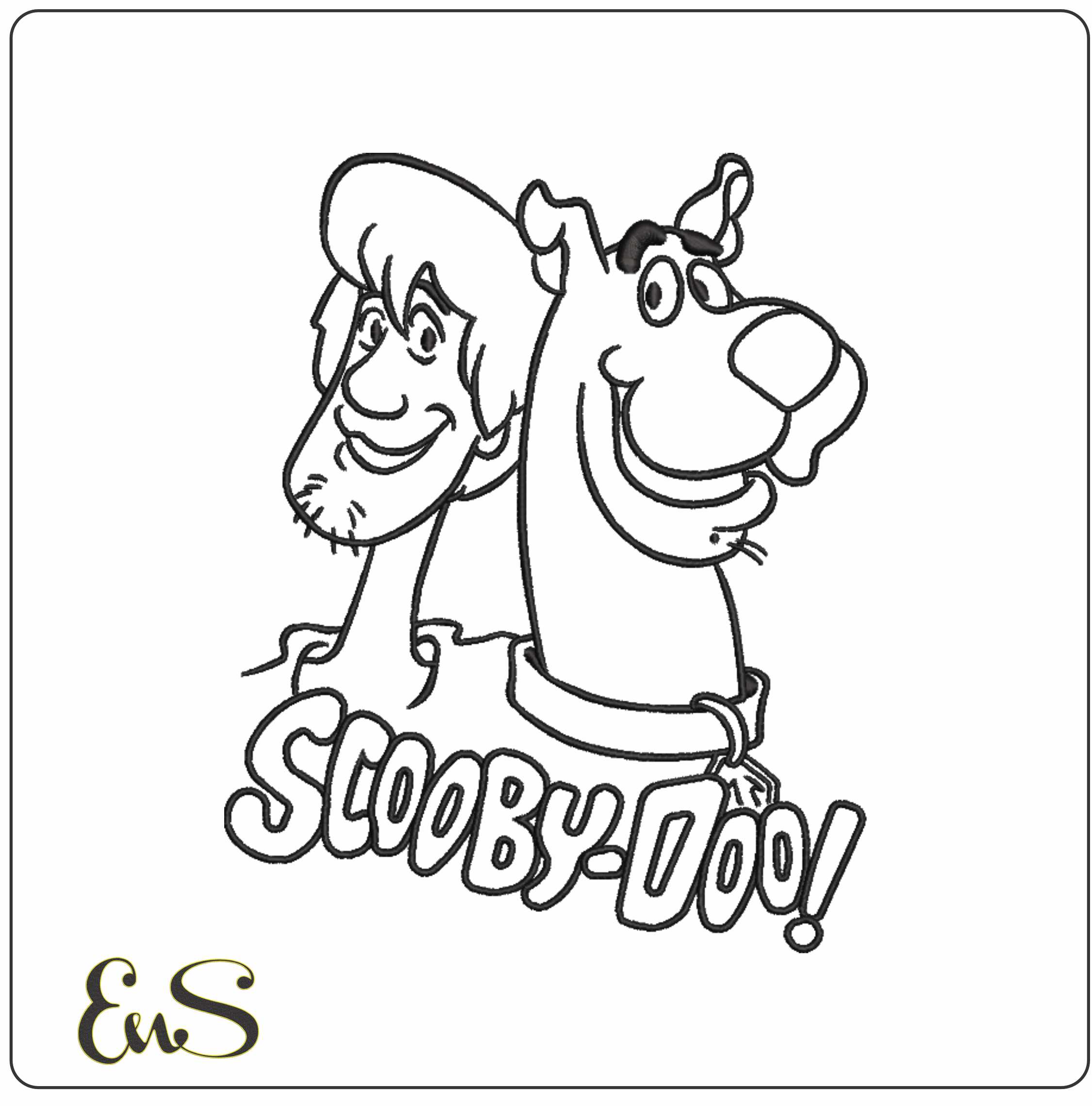 Scooby Doo Line Art