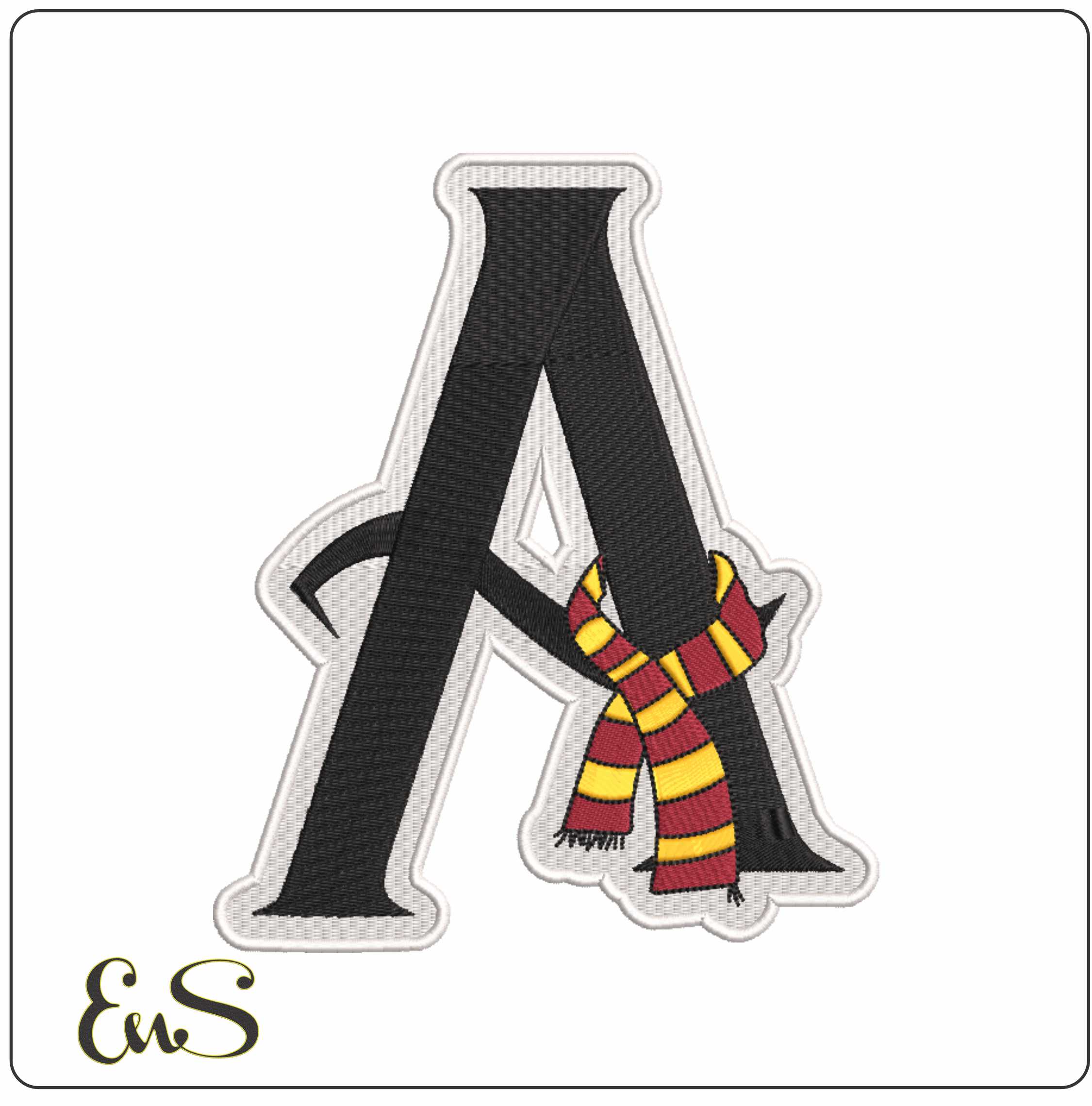 A With Harry Potter Scarf