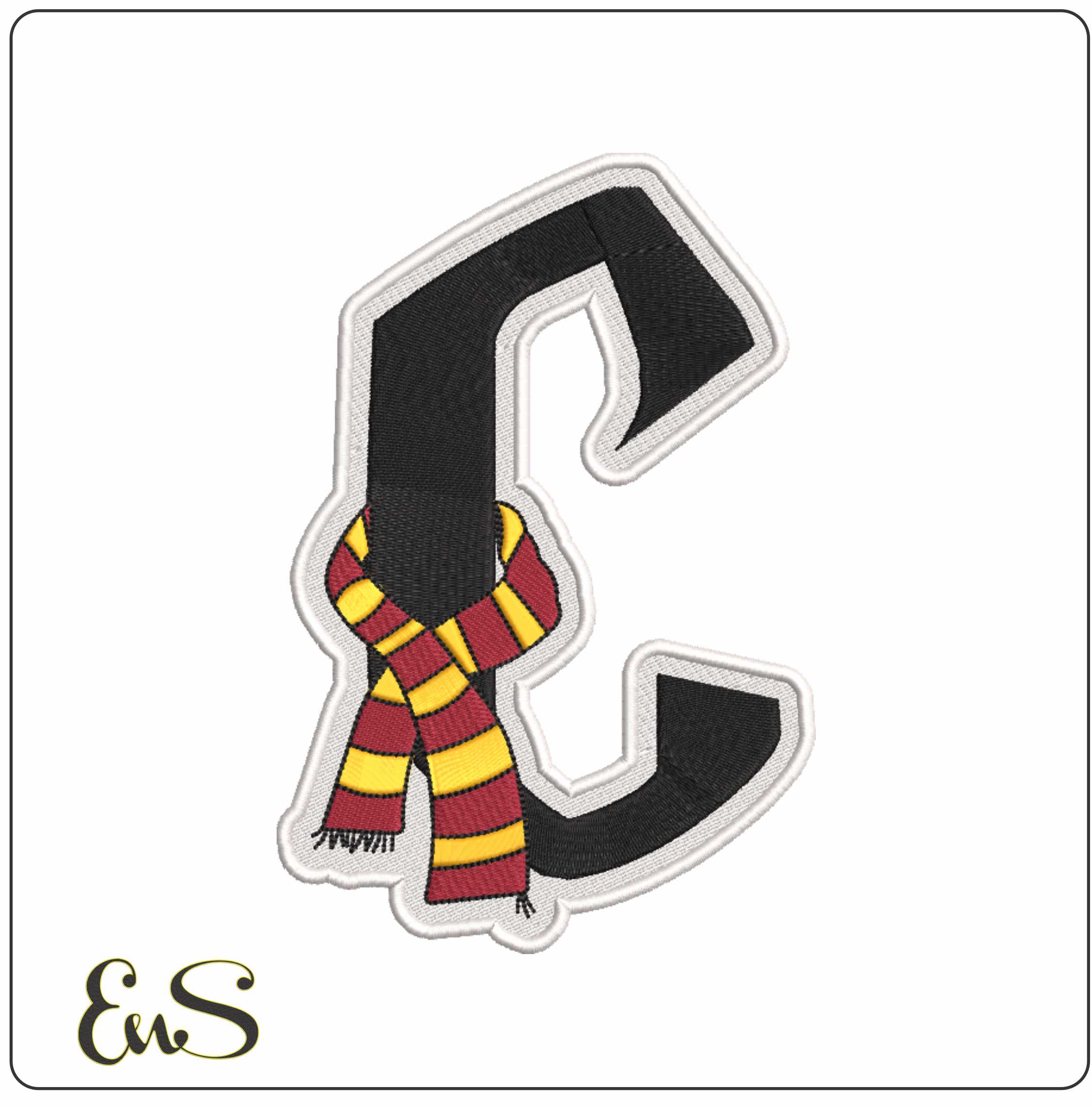 C With Harry Potter Scarf