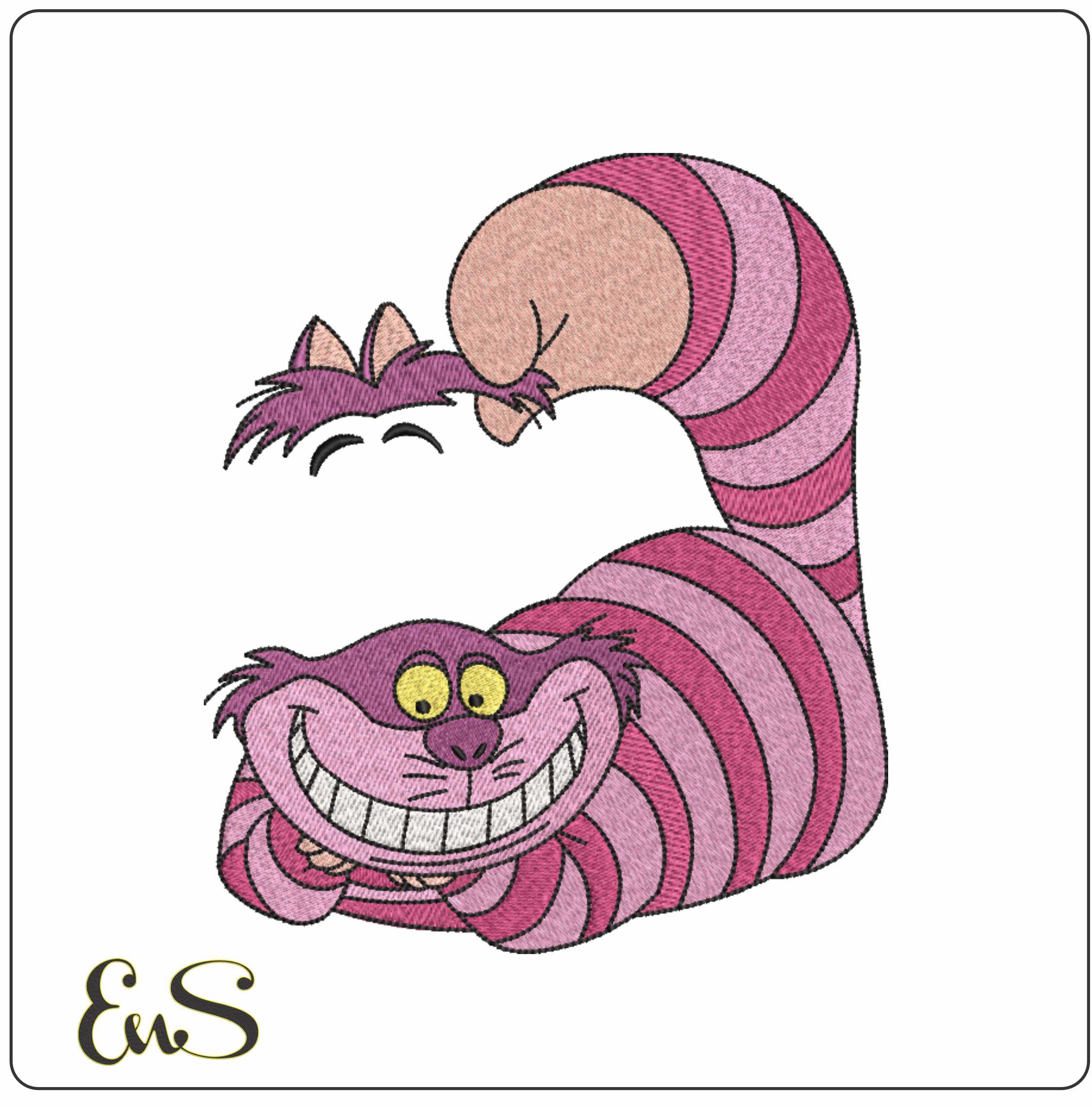 Cheshire Cat Laying Split Alice In Wonderland