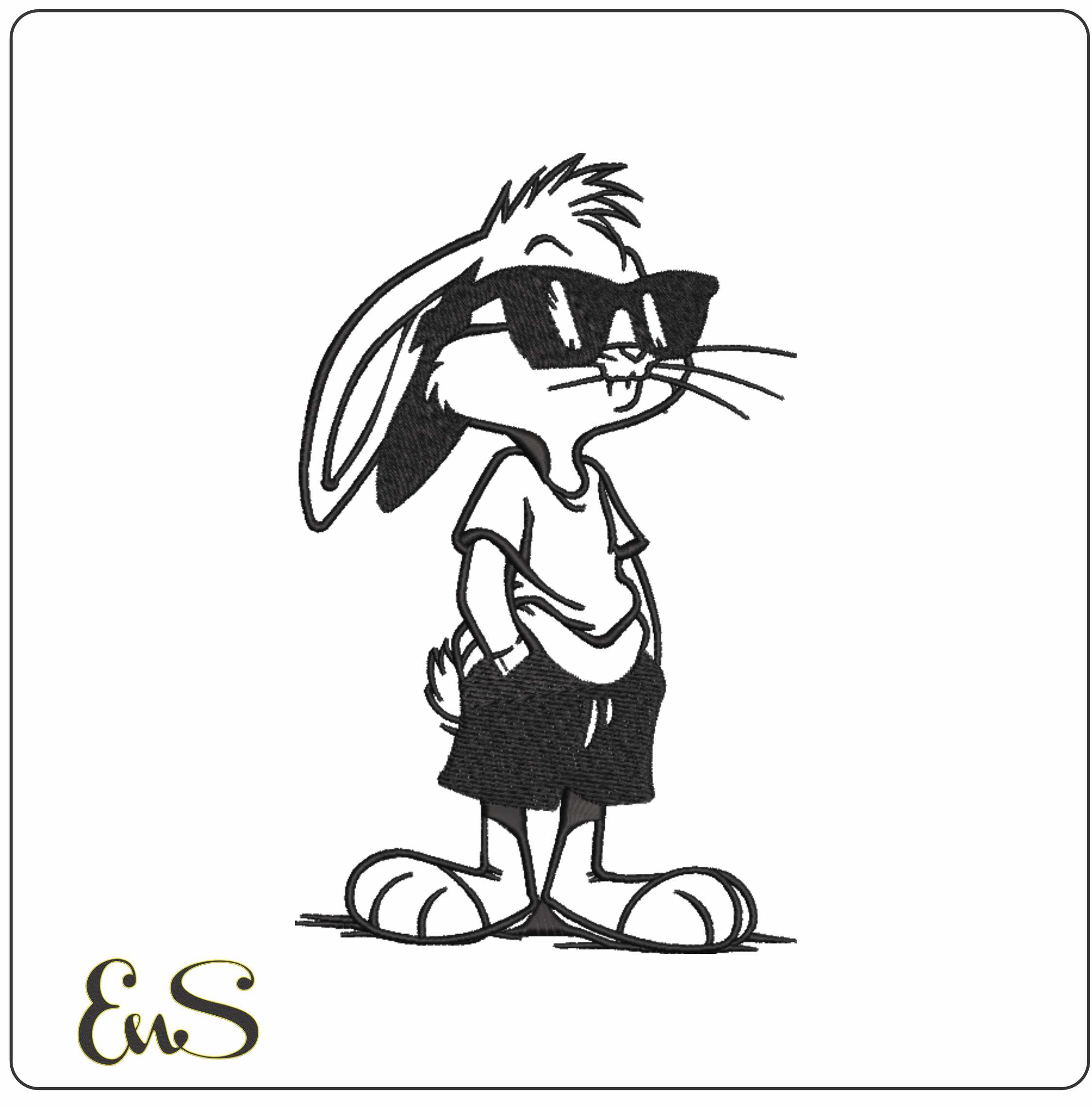 Cool Buggs Bunny Outline
