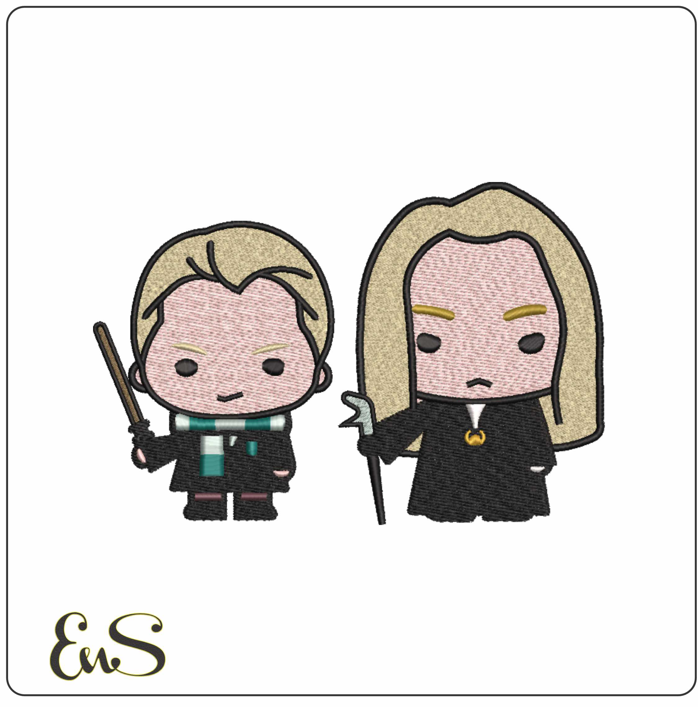 Draco And Lucius Malfoy Chibi Harry Potter