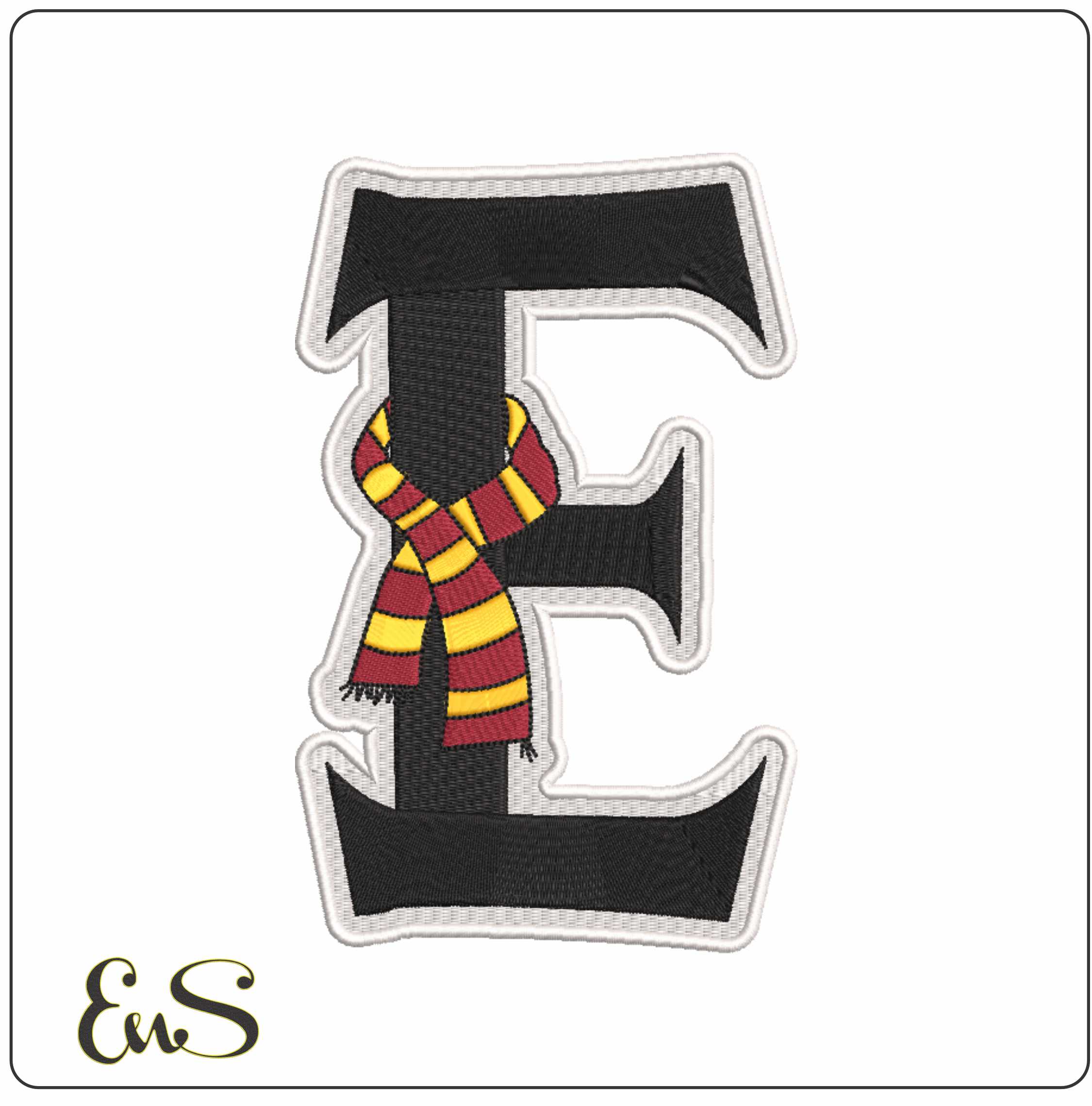 E With Harry Potter Scarf