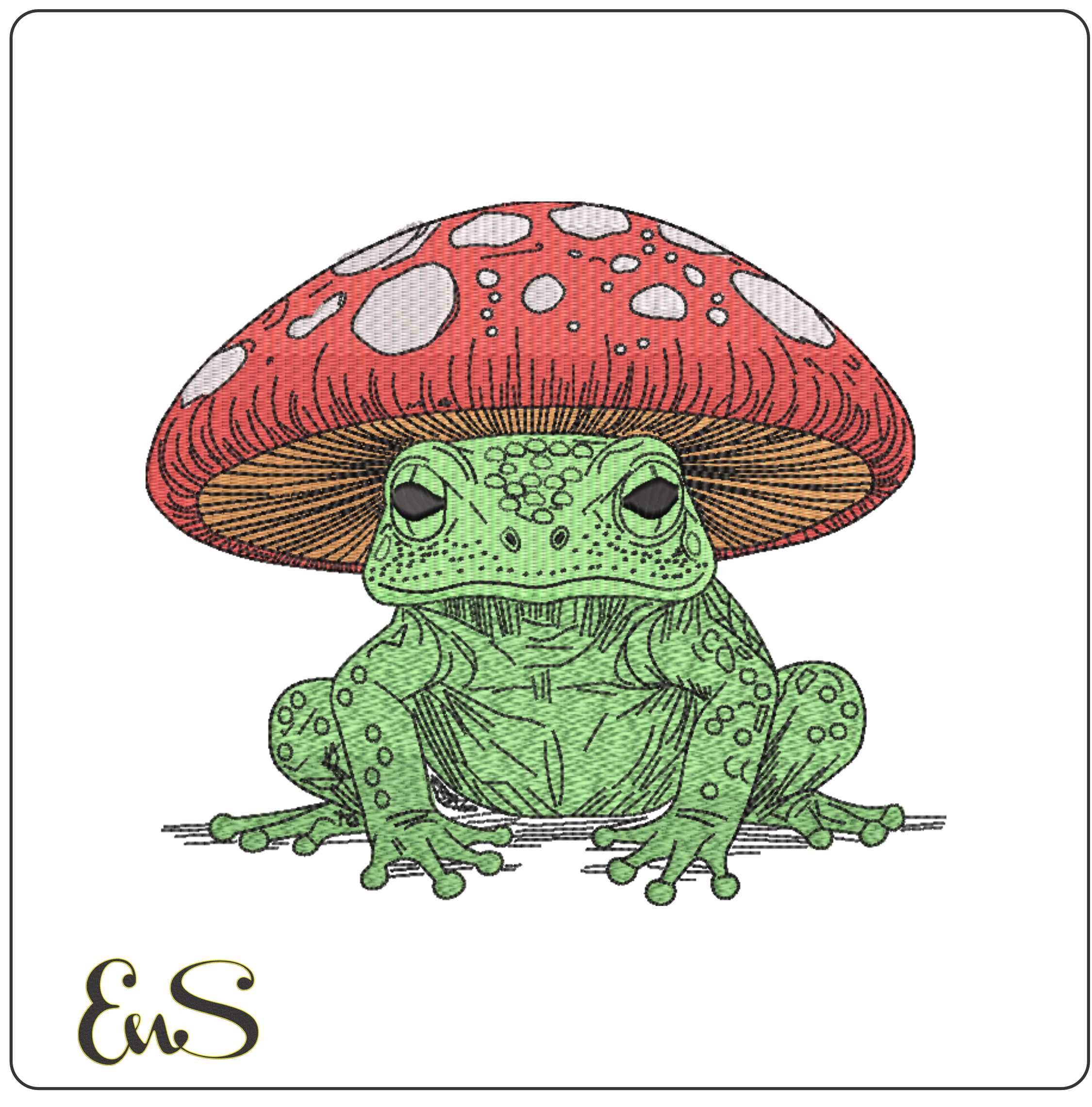 Frog Toadstall Colored