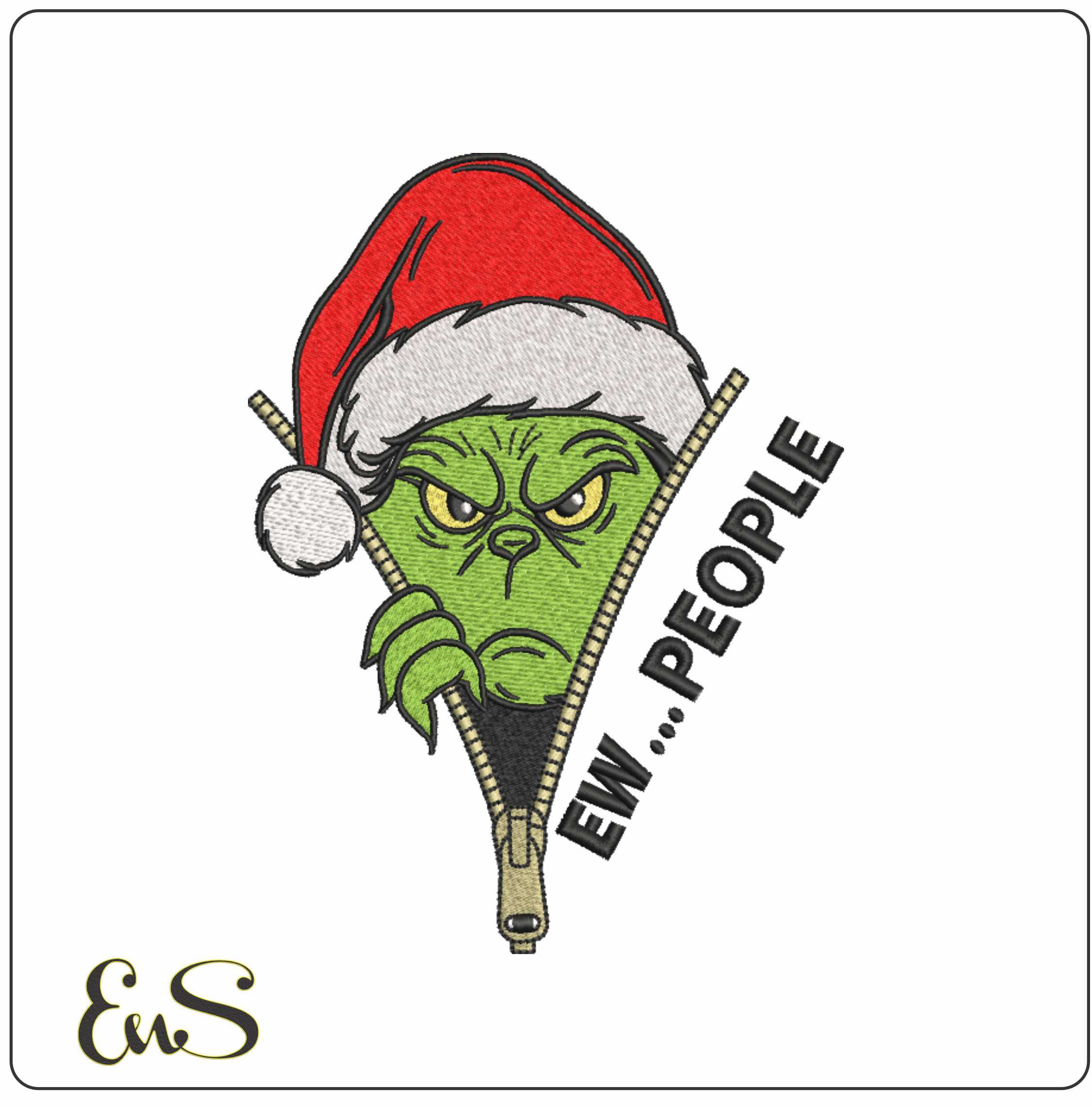 Grinch Zipper Ew People