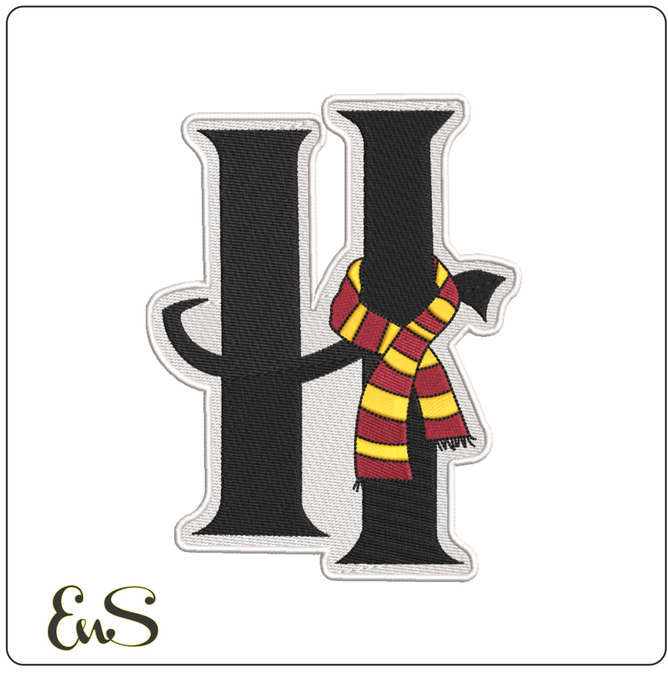 H With Harry Potter Scarf