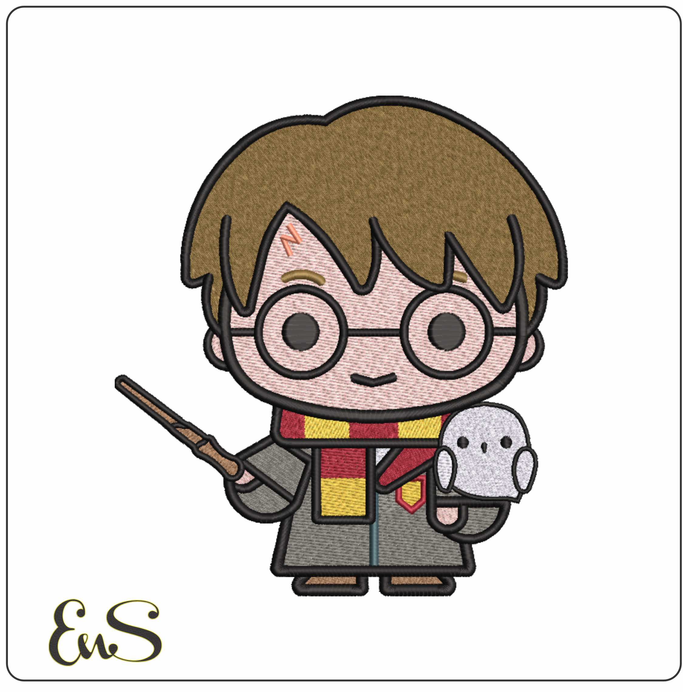 Harry Potter And Hedwig Chibi Harry Potter