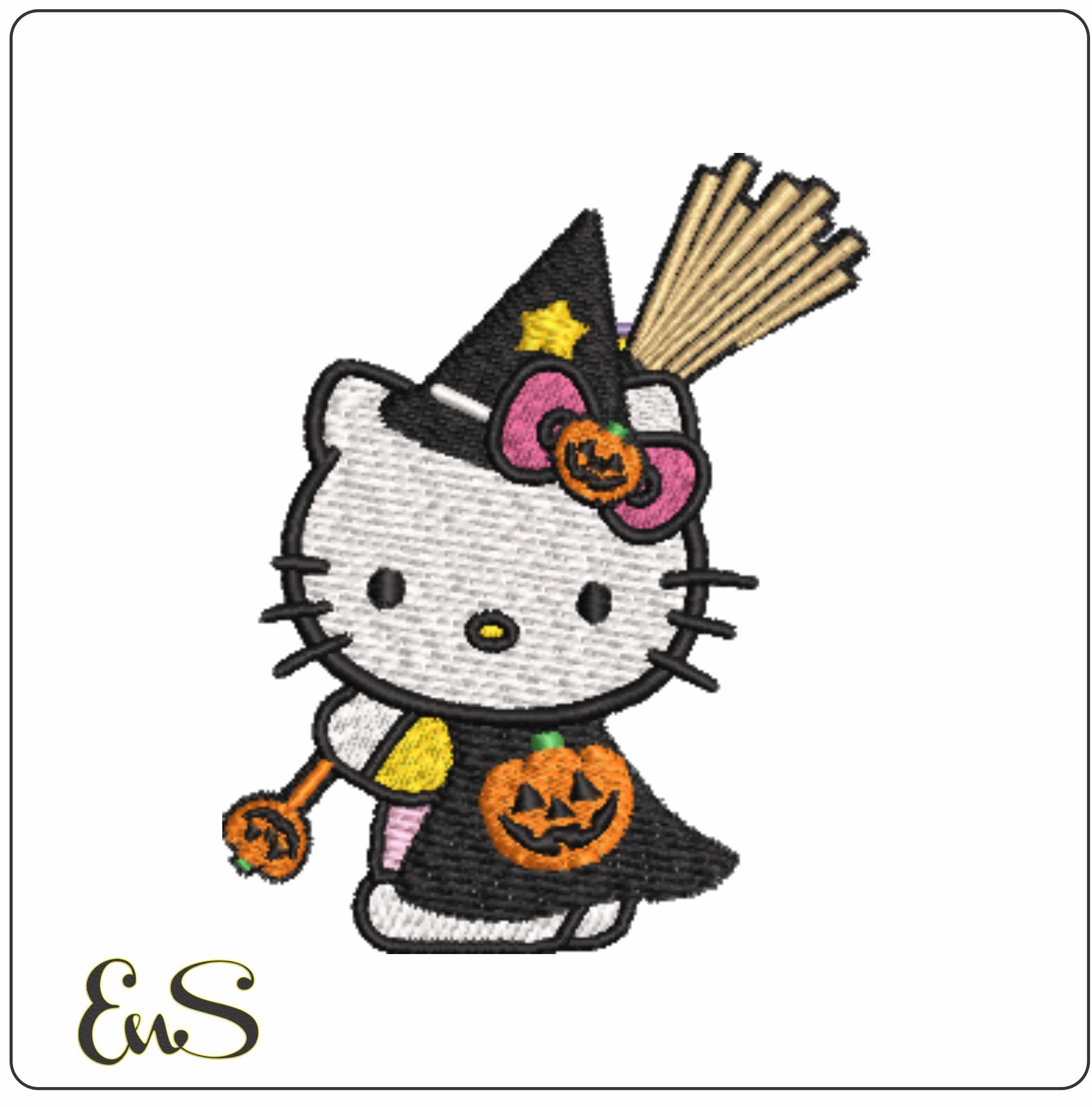 Hello Kitty Witch With Broom