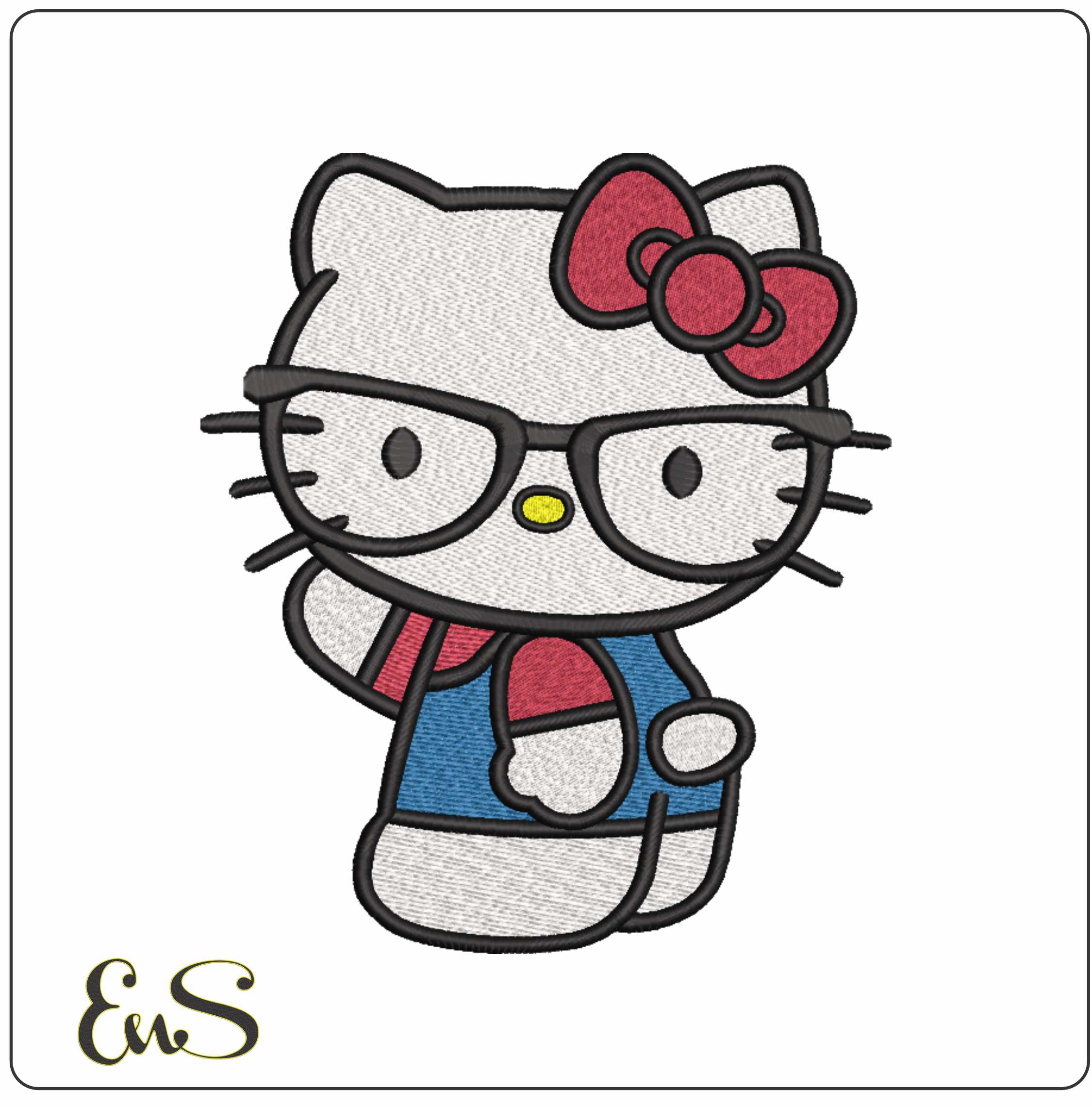 Hello Kitty With Glasses
