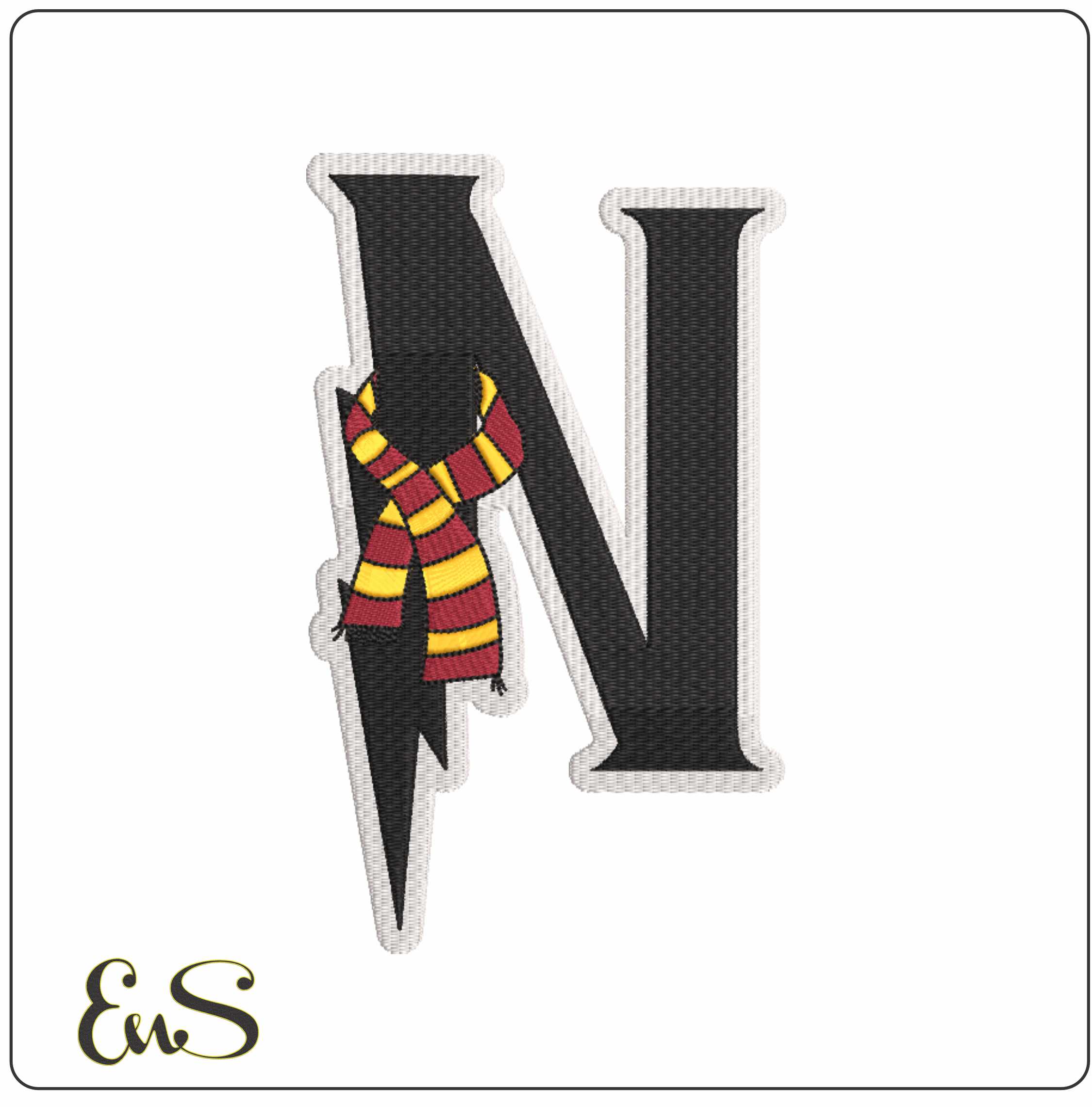 N With Harry Potter Scarf