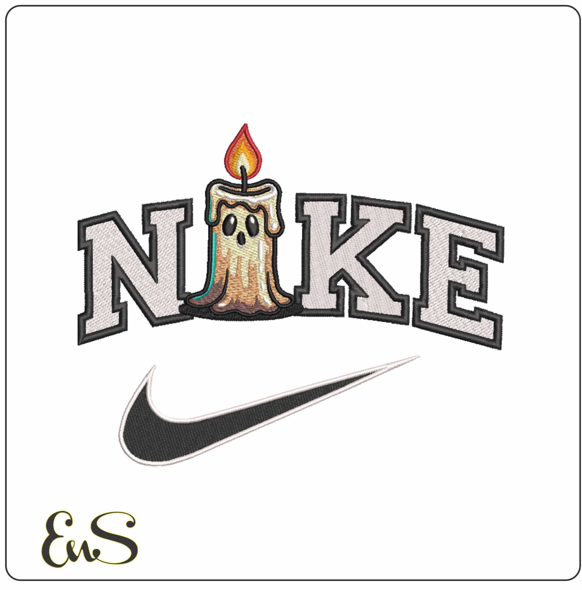 Nike Candle Burning Cartoon