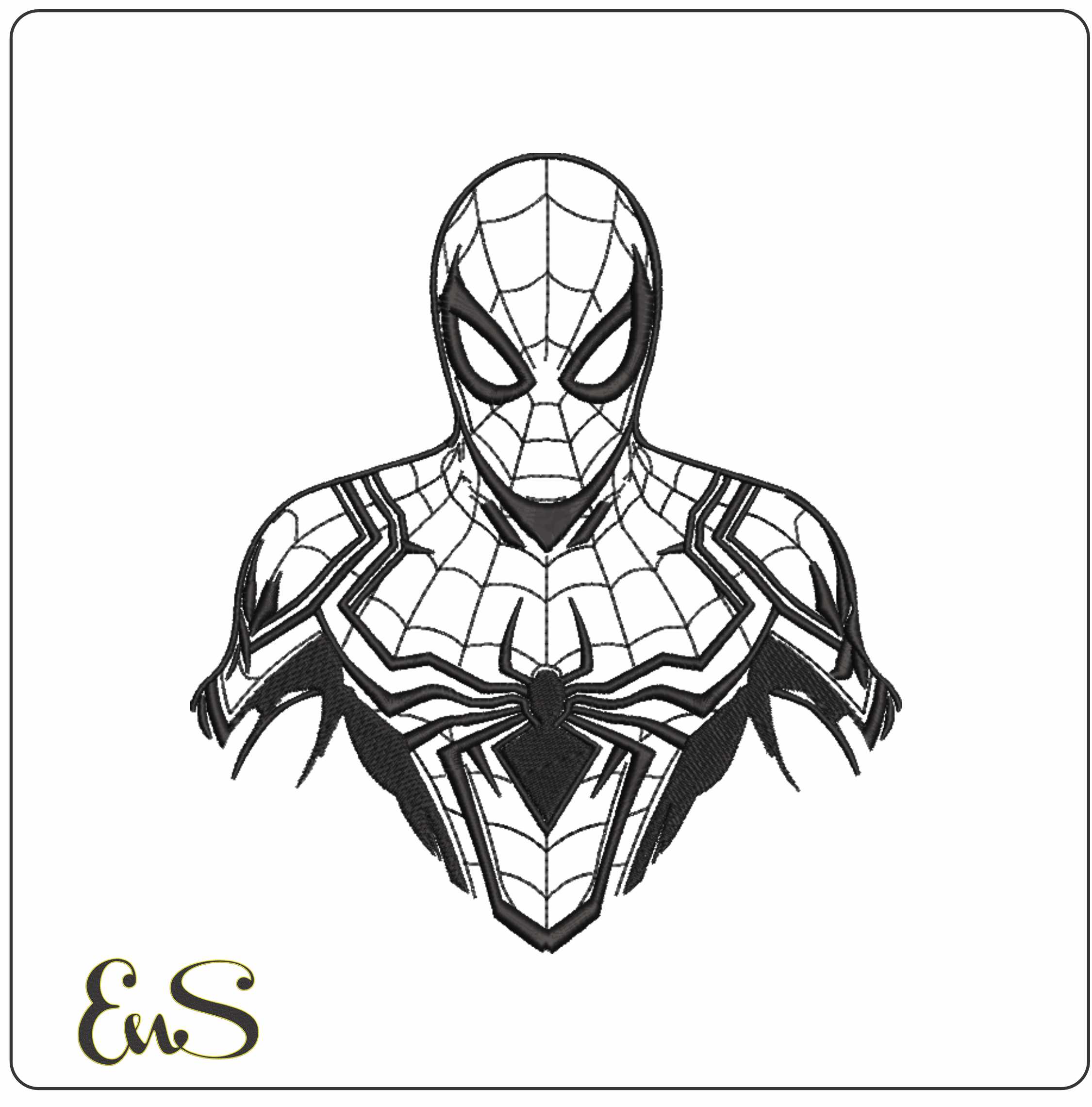 Spiderman Line Art