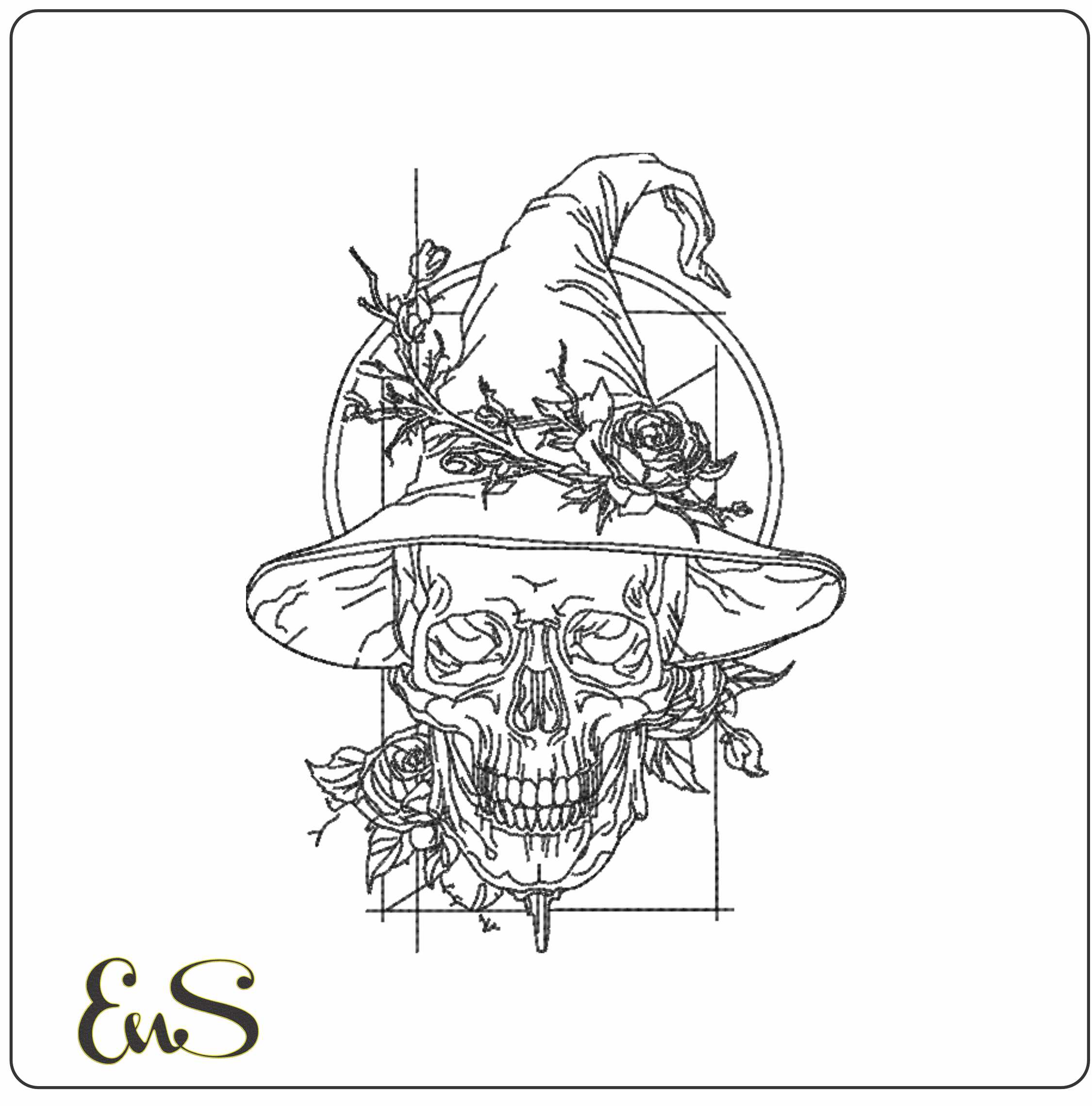 Witches Hat On A Skull