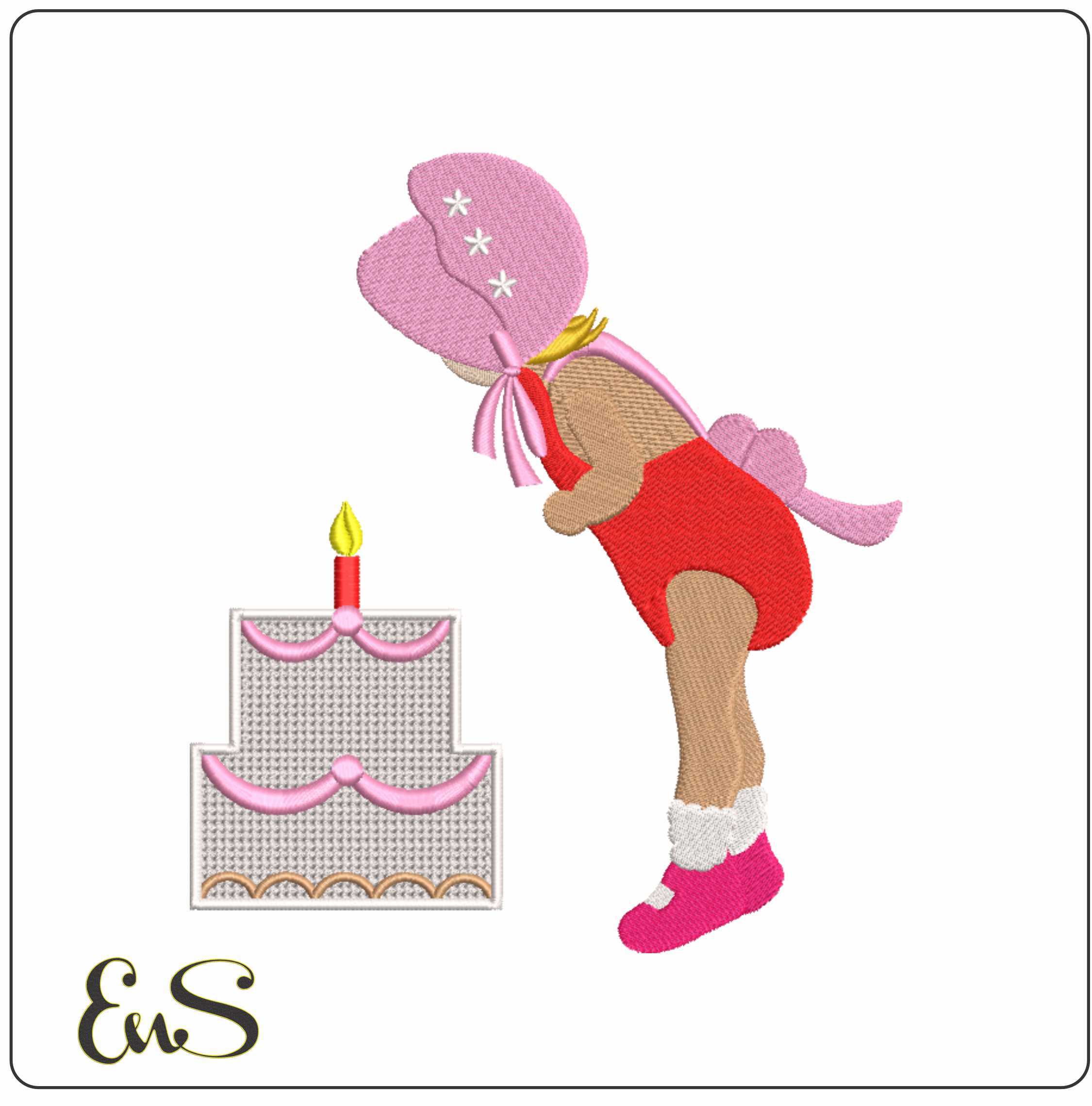Baby Girl Birthday Cake