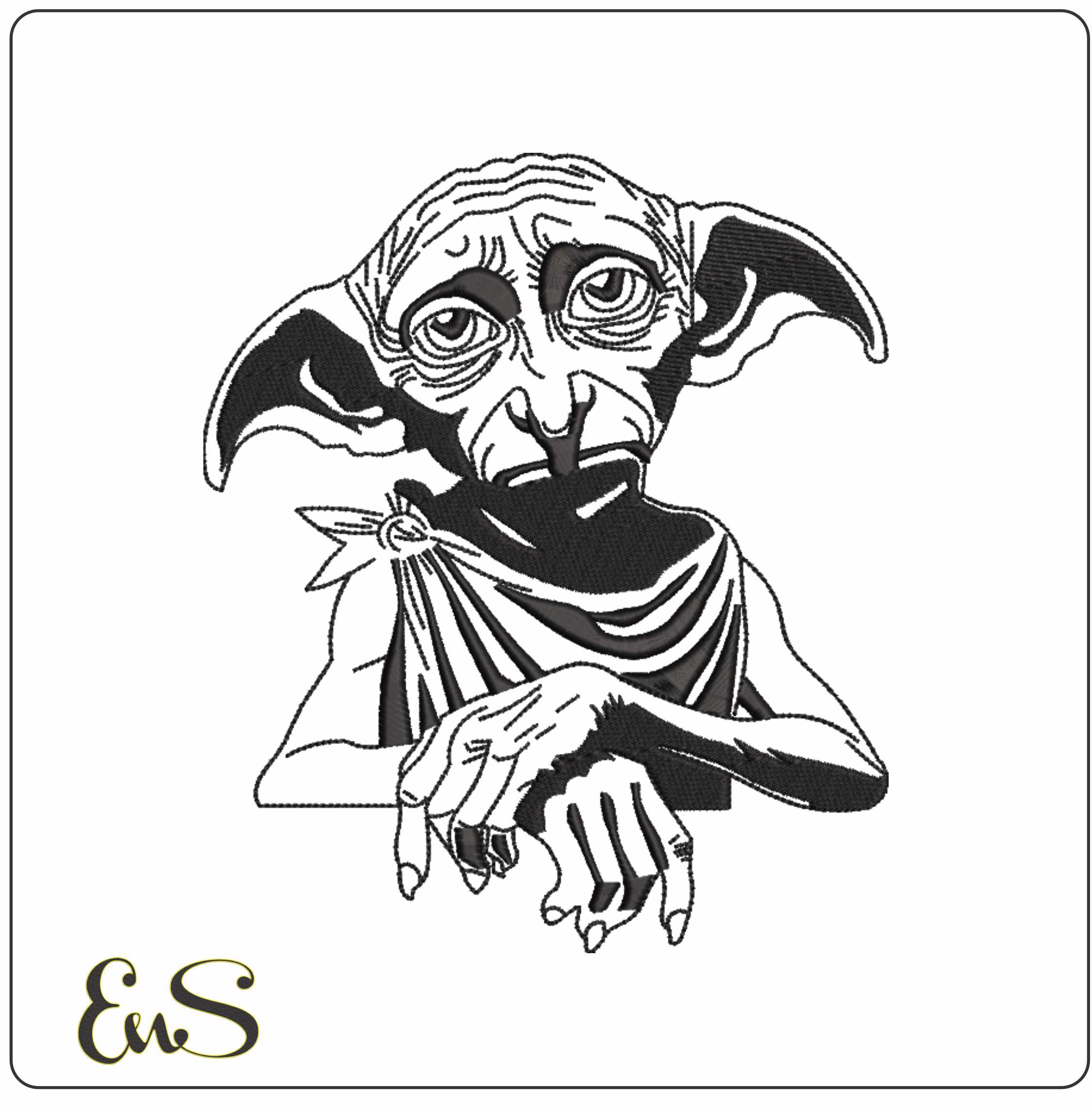 Dobby Line Art Harry Potter