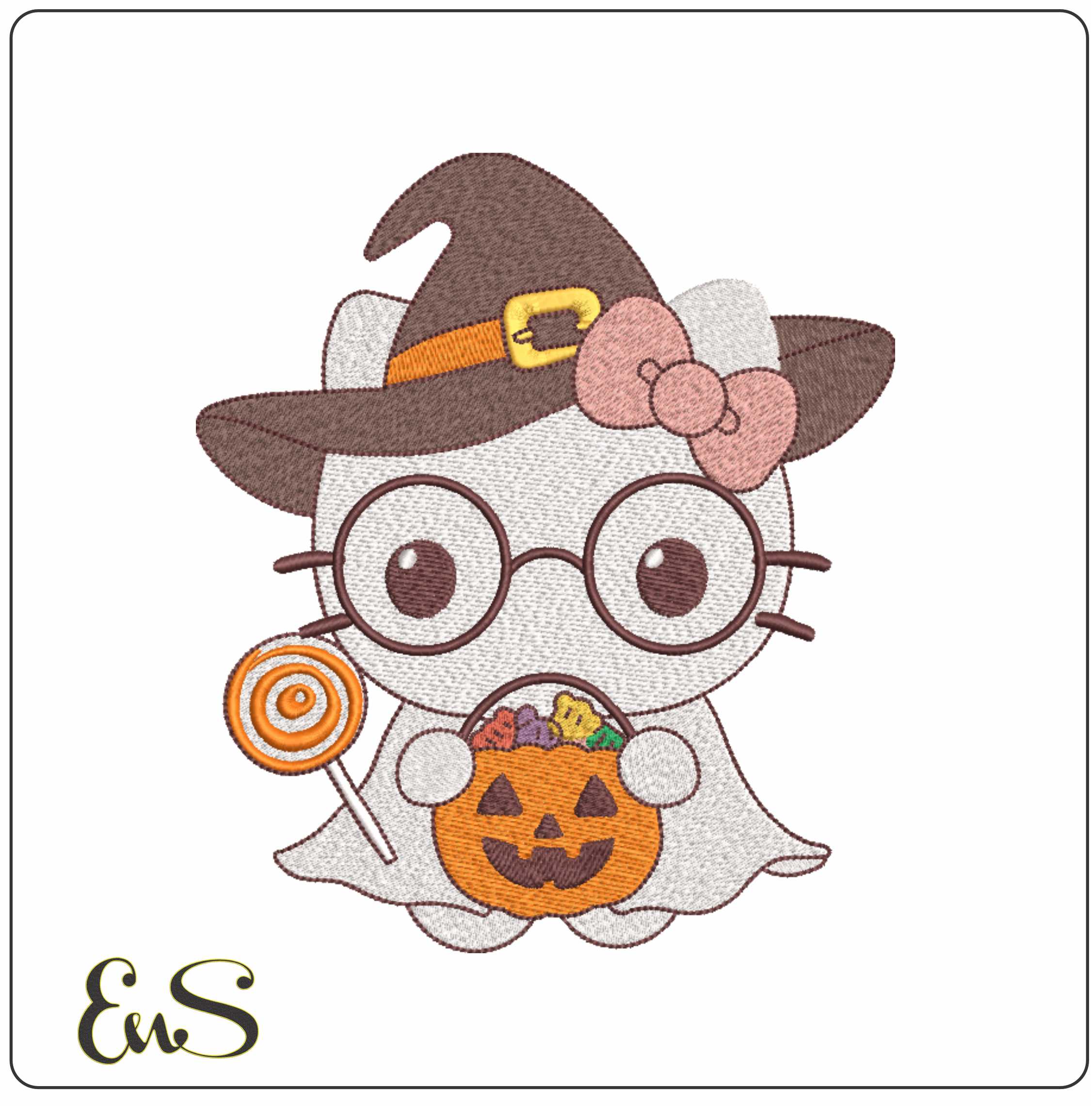 Hello Kitty Complete Ghost Halloween Outfit