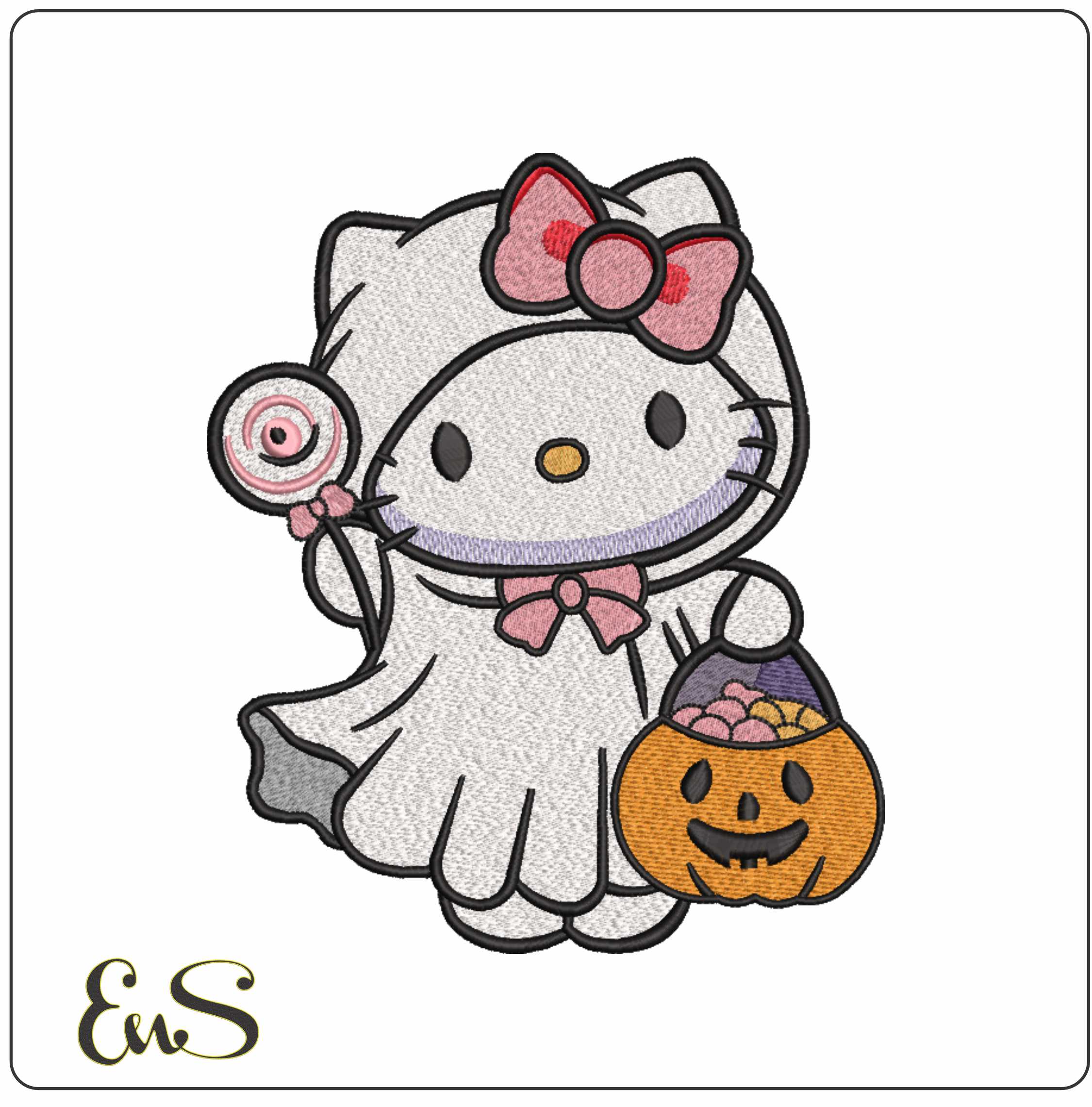 Hello Kitty Ghost Halloween Outfit