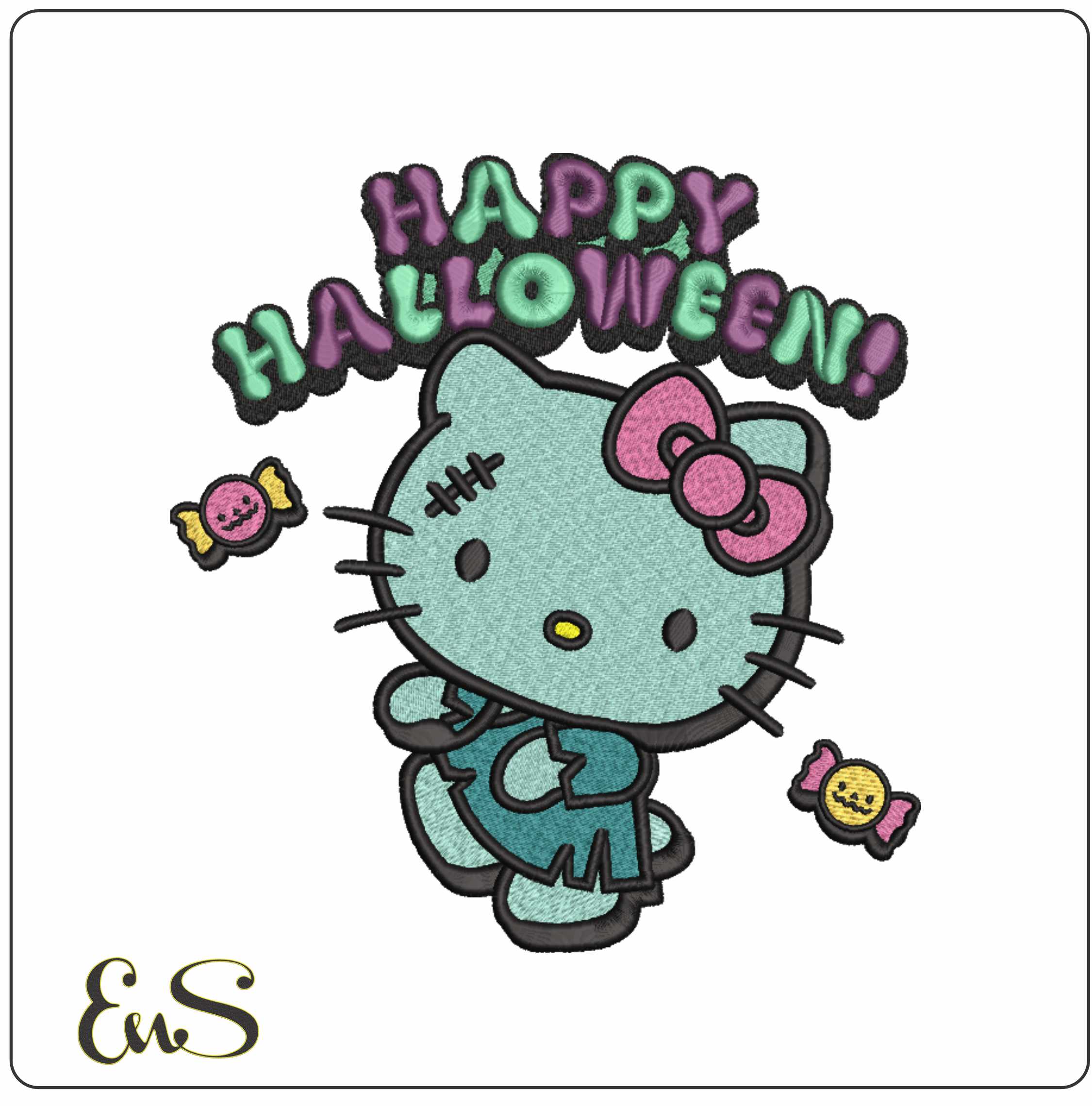 Hello Kitty Happy Halloween Frankenstein
