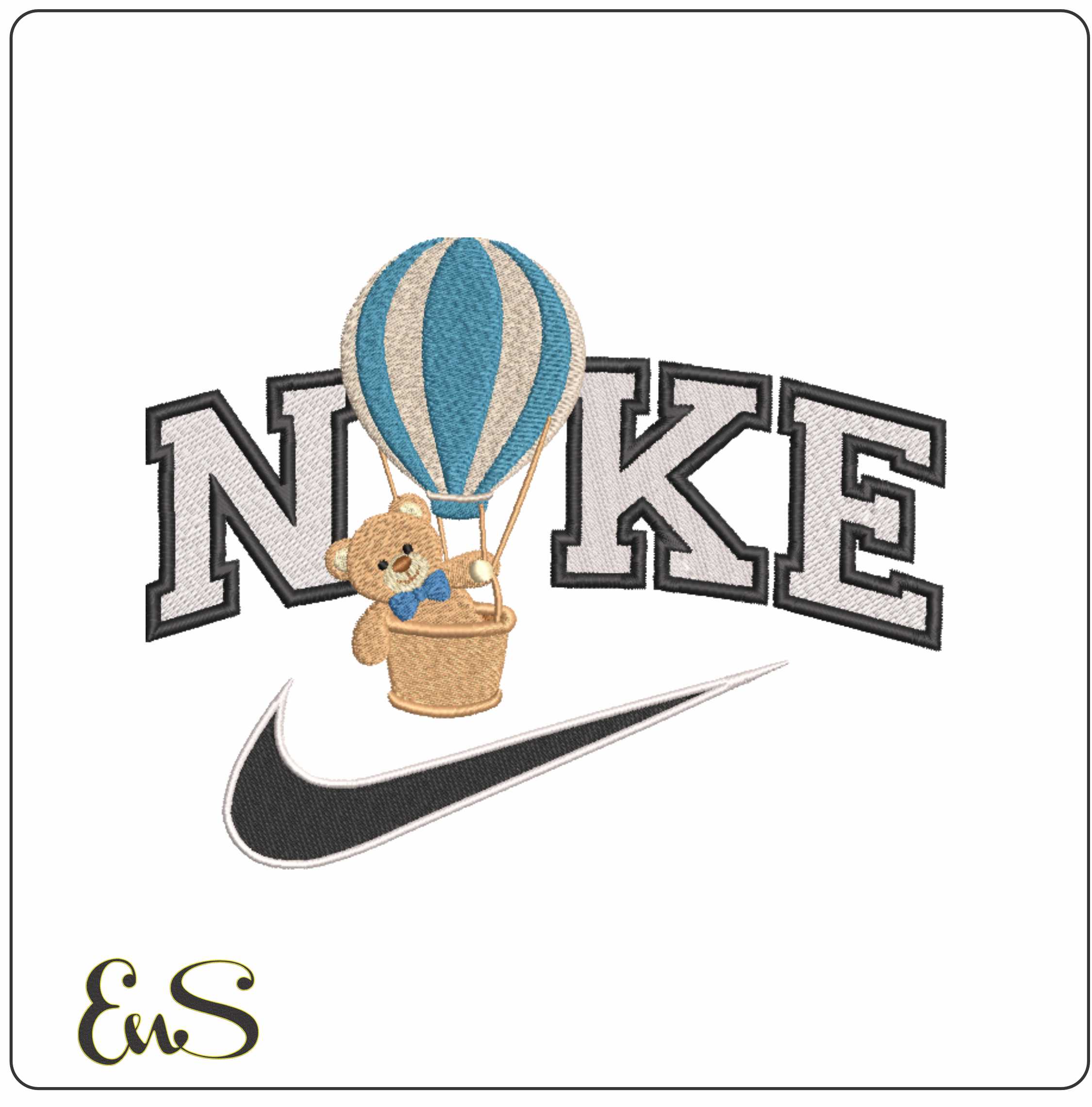 Nike Boy Teddy In Hot Air Balloon