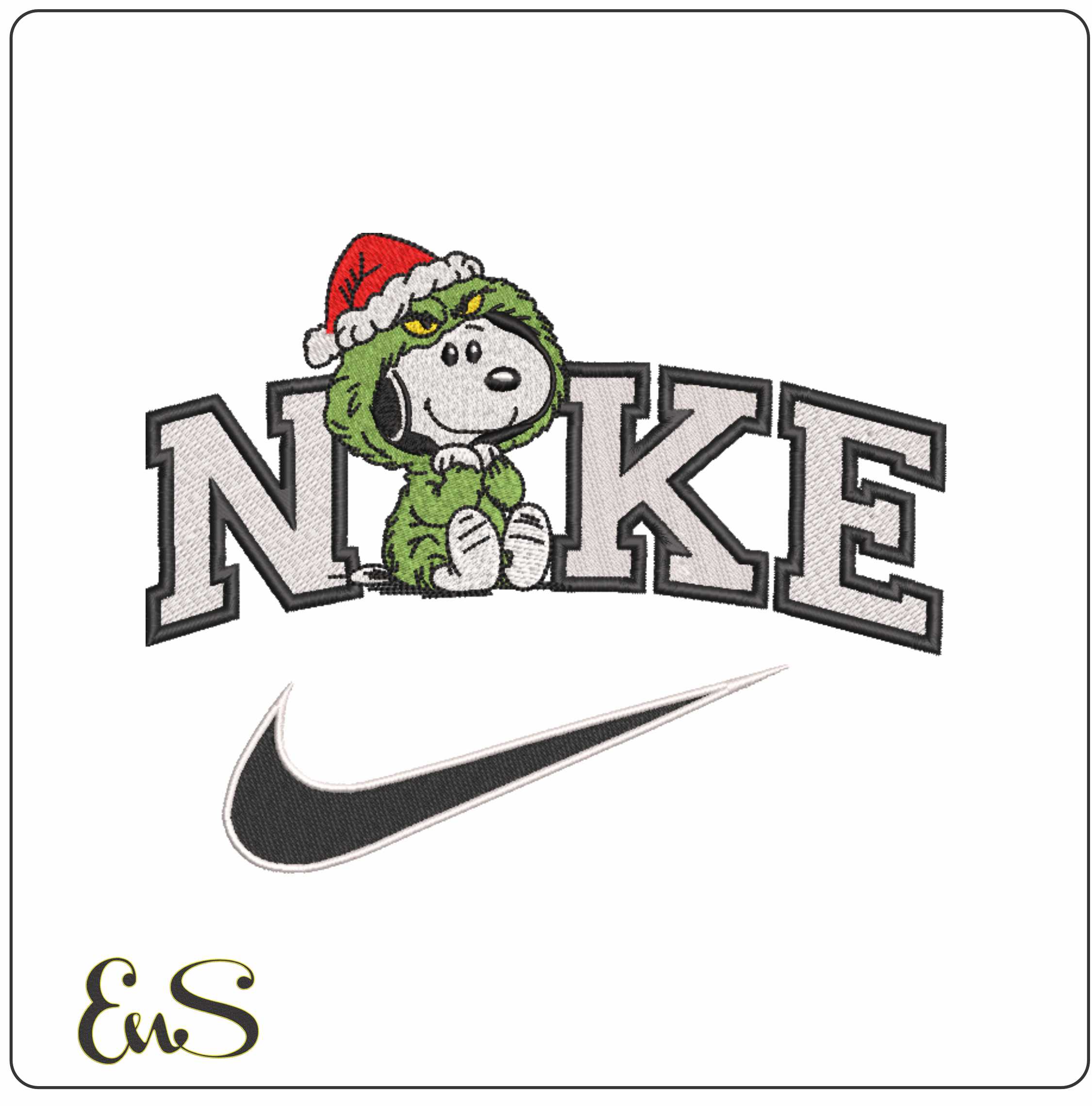 Nike Snoopy Christmas Grinch Outfit