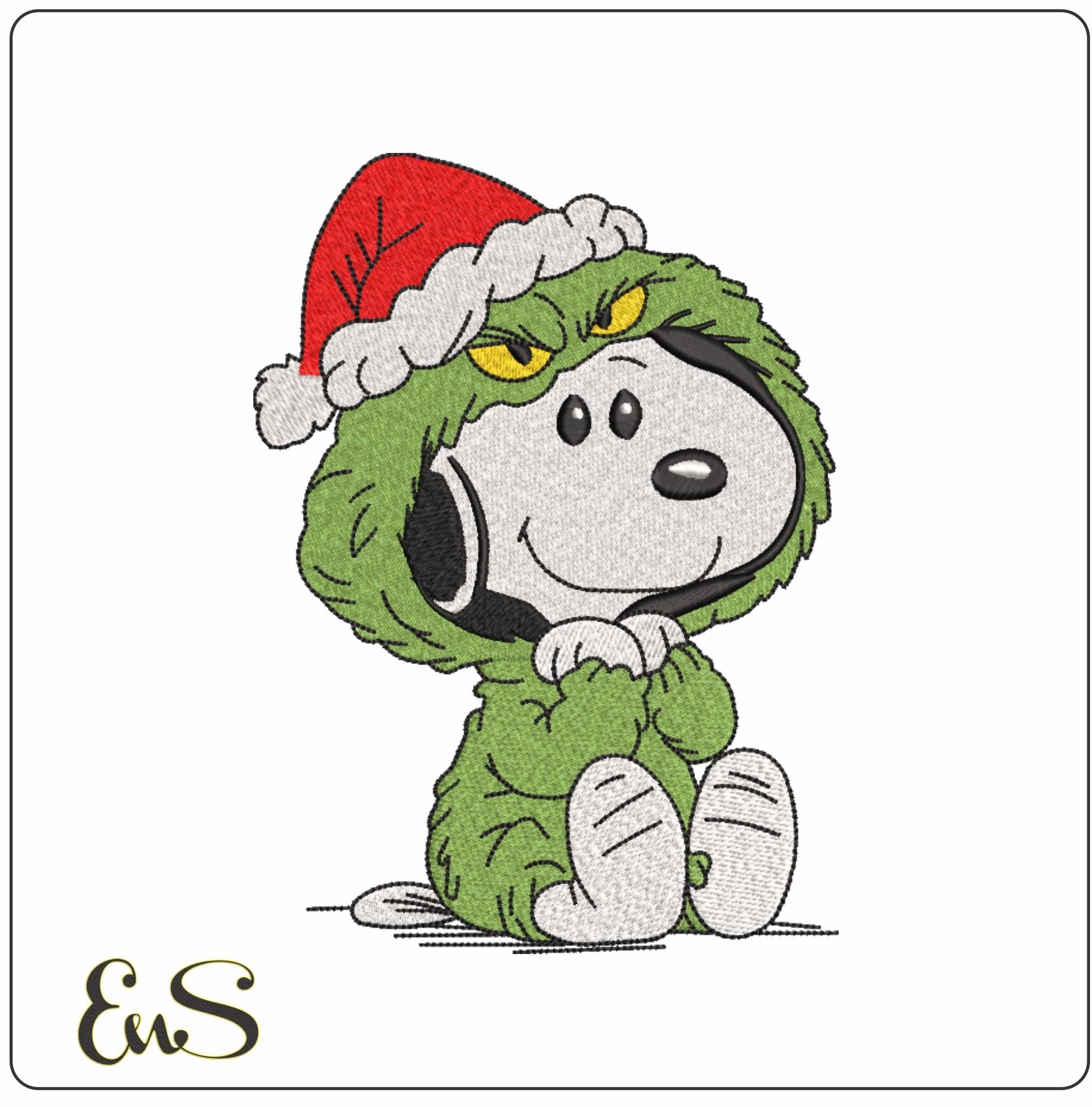 Snoopy Christmas Grinch Outfit