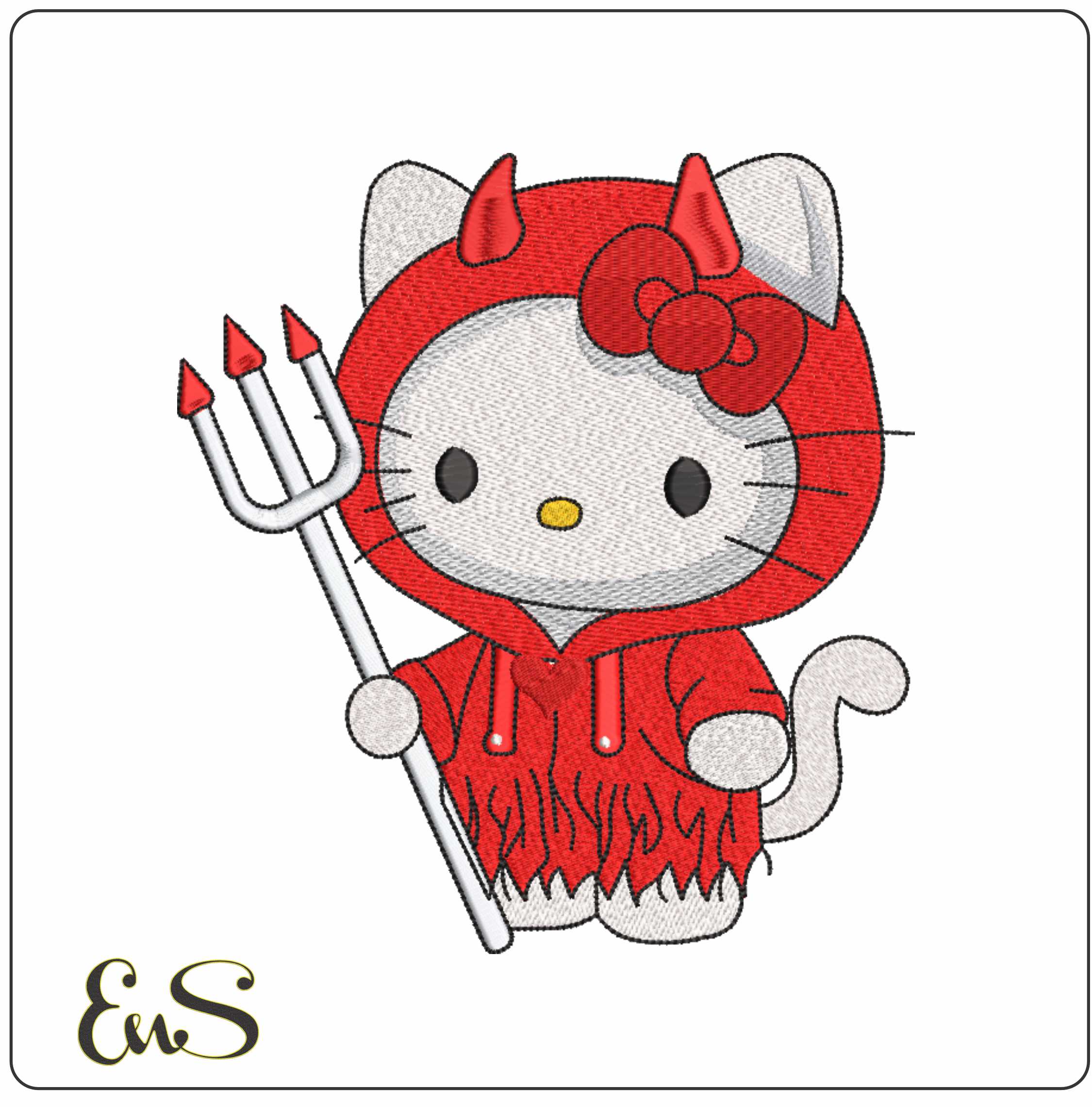 Hello Kitty Valentines Horny Devil