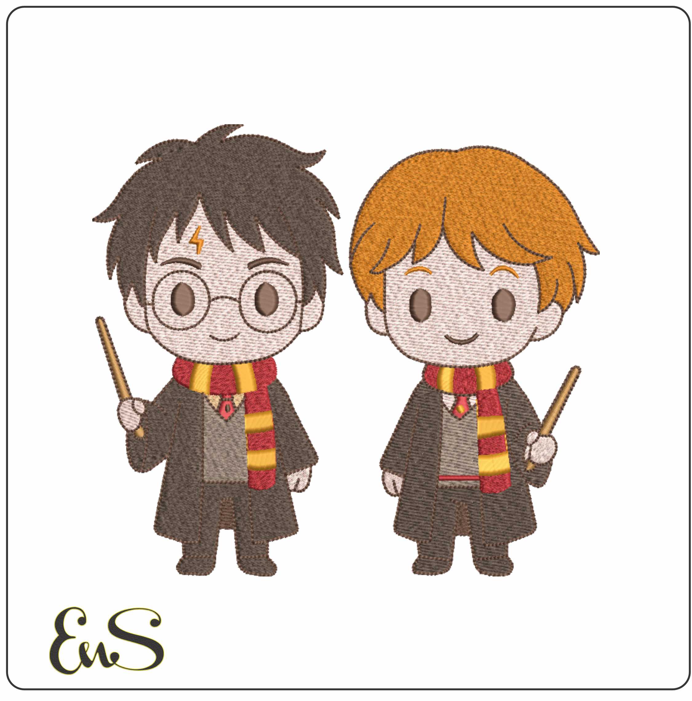 Hogwarts Harry And Ron Chibi Harry Potter